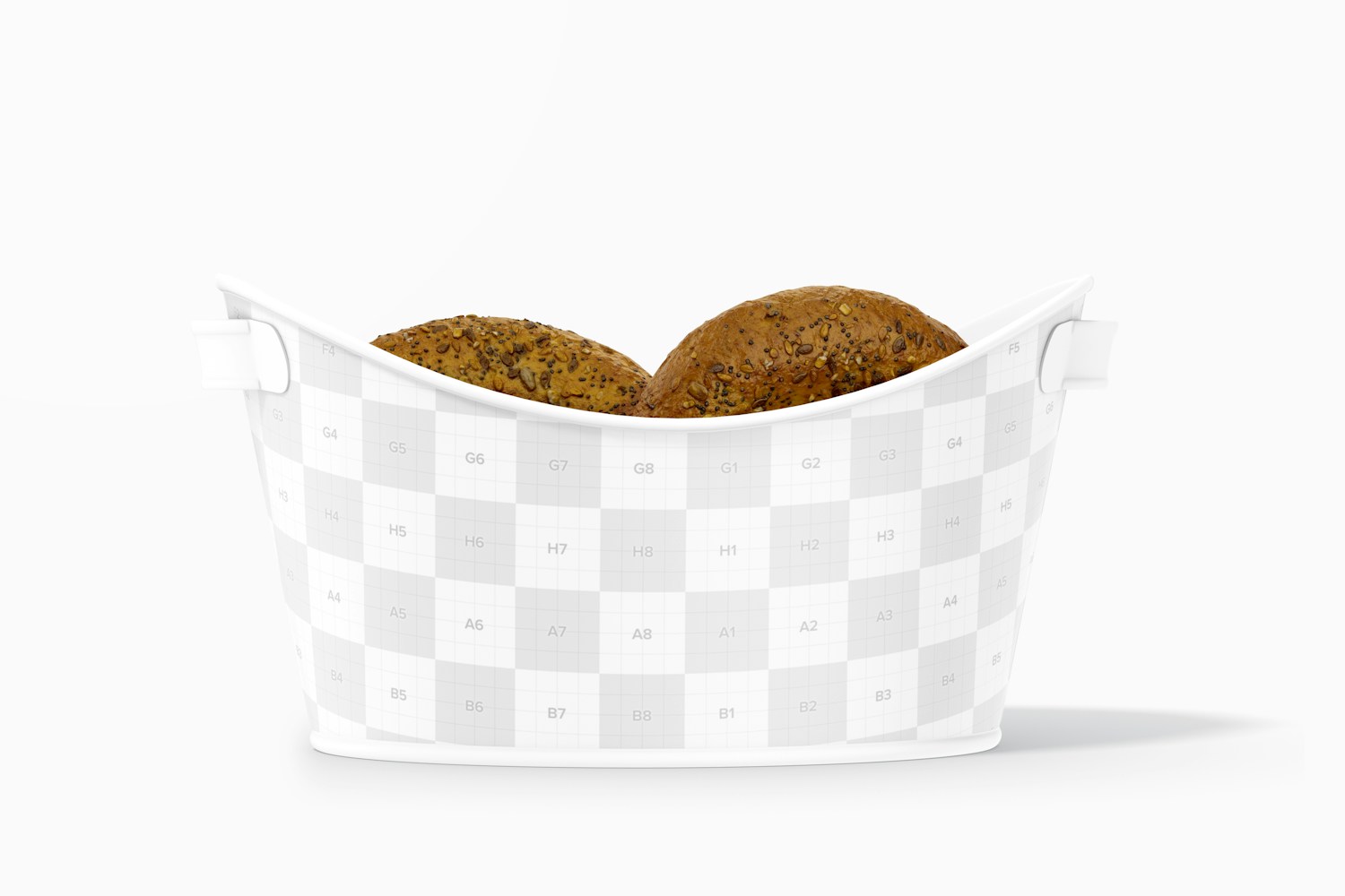 Bread Storage Box Mockup, Front View Bread Storage Box Mockup, Front View