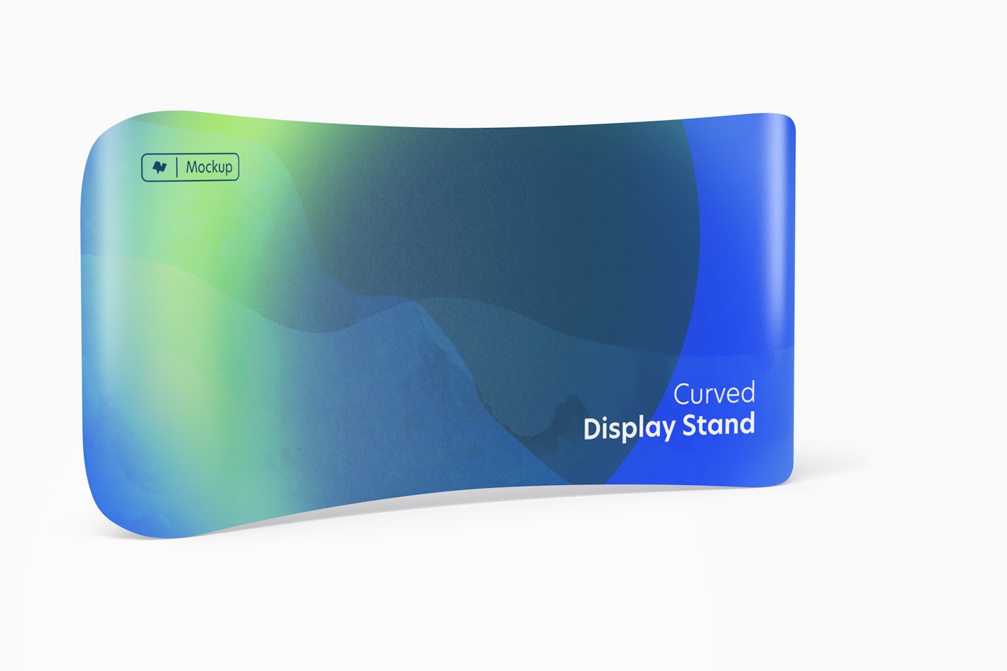 Fabric Curved Display Stand Mockup