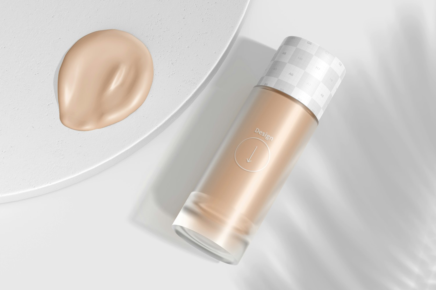 Concealer Bottle Mockup, Perspective View Concealer Bottle Mockup, Perspective View