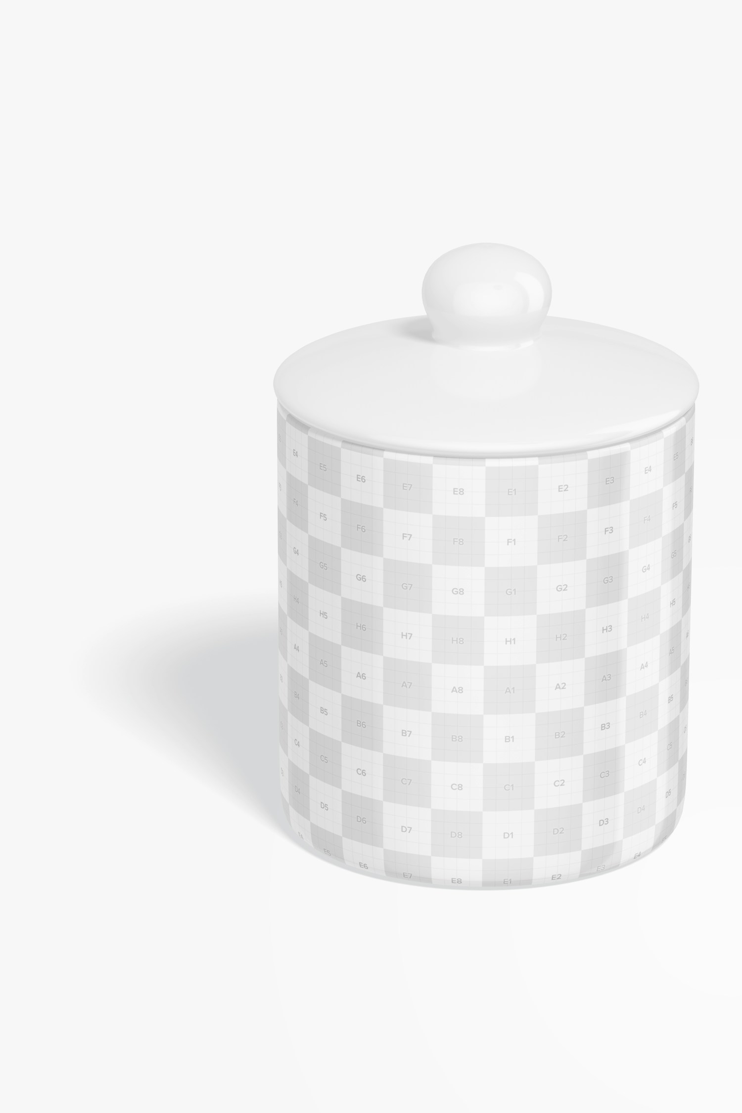 Coffee Canister Mockup, Perspective