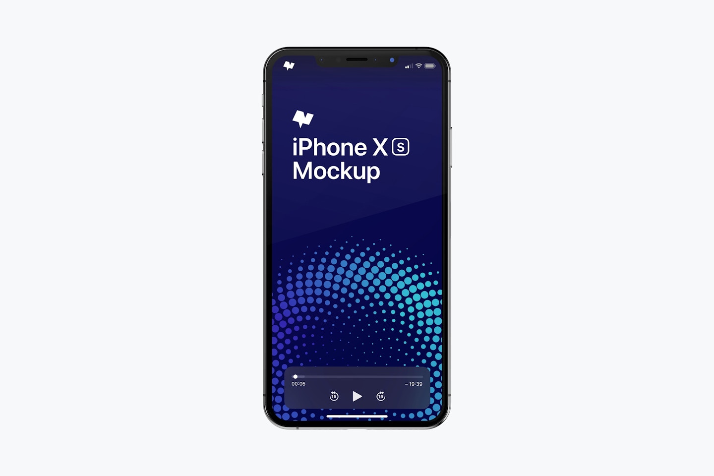 iPhone XS Max Mockup, Front View