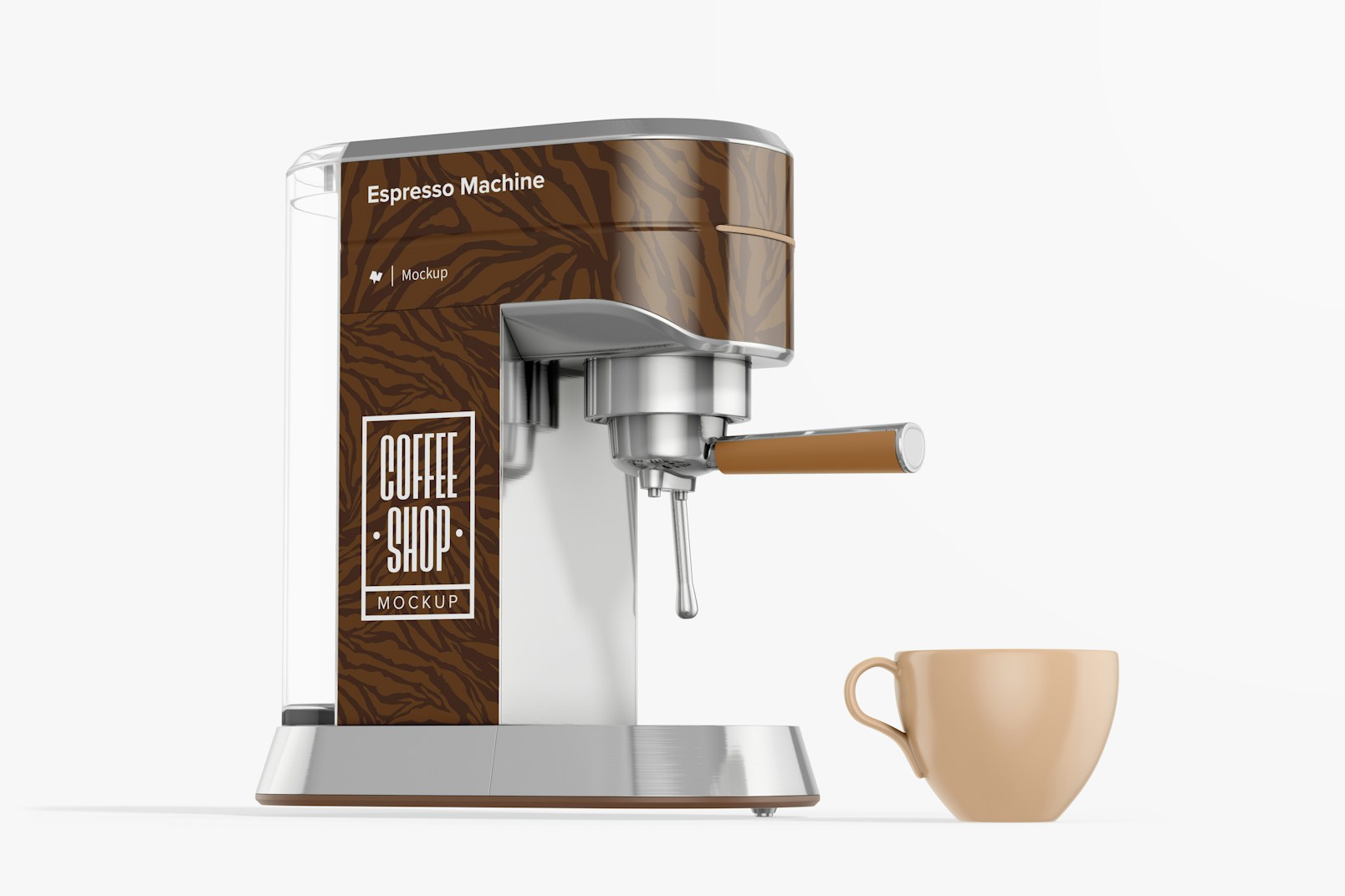 Espresso Machine Mockup, with Coffee Cup