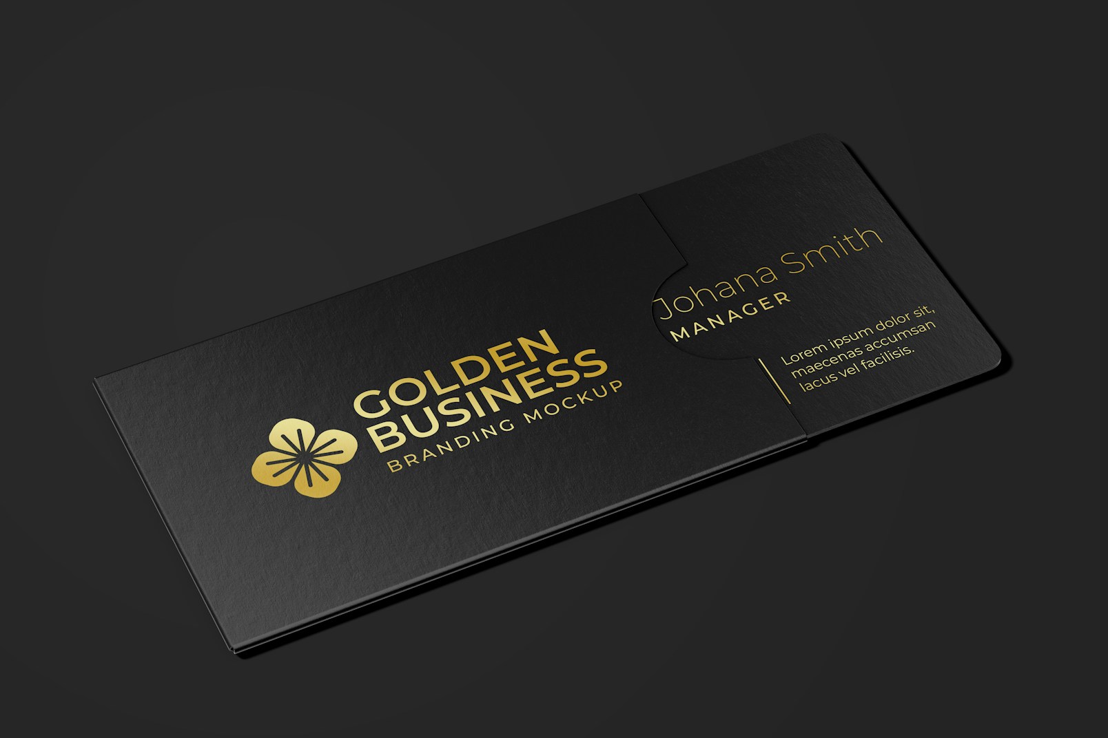 Luxury Business Card Holder Mockup