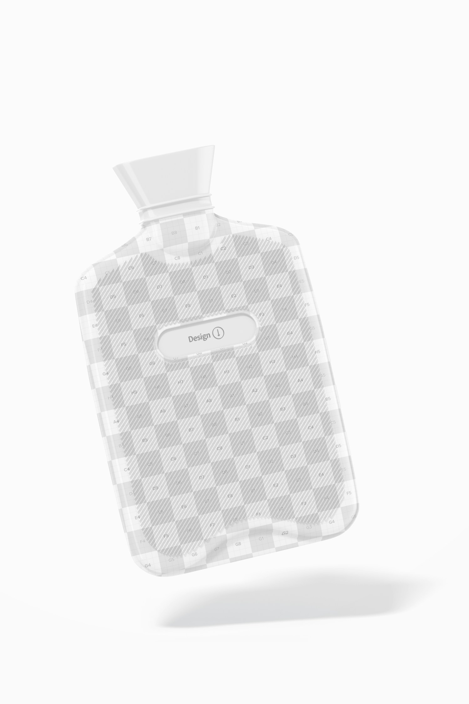 Hot Water Bags Mockup, Falling Hot Water Bags Mockup, Falling