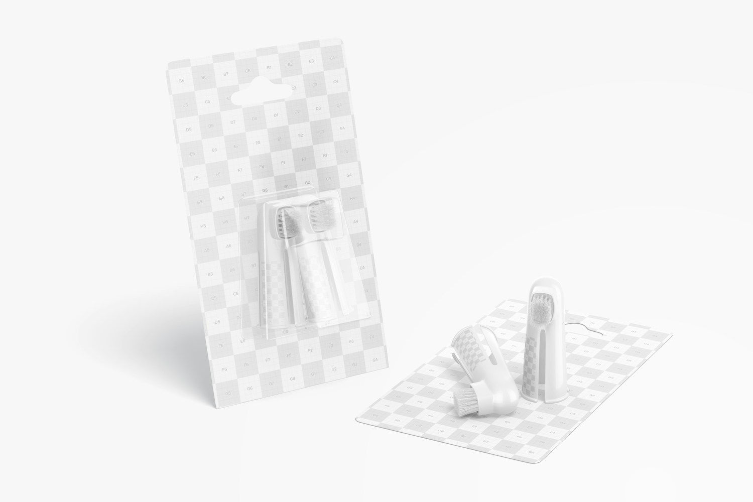 Pet Toothbrushes Mockup, Opened
