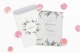 Frosted Acrylic Invitation Card with Envelope Mockup