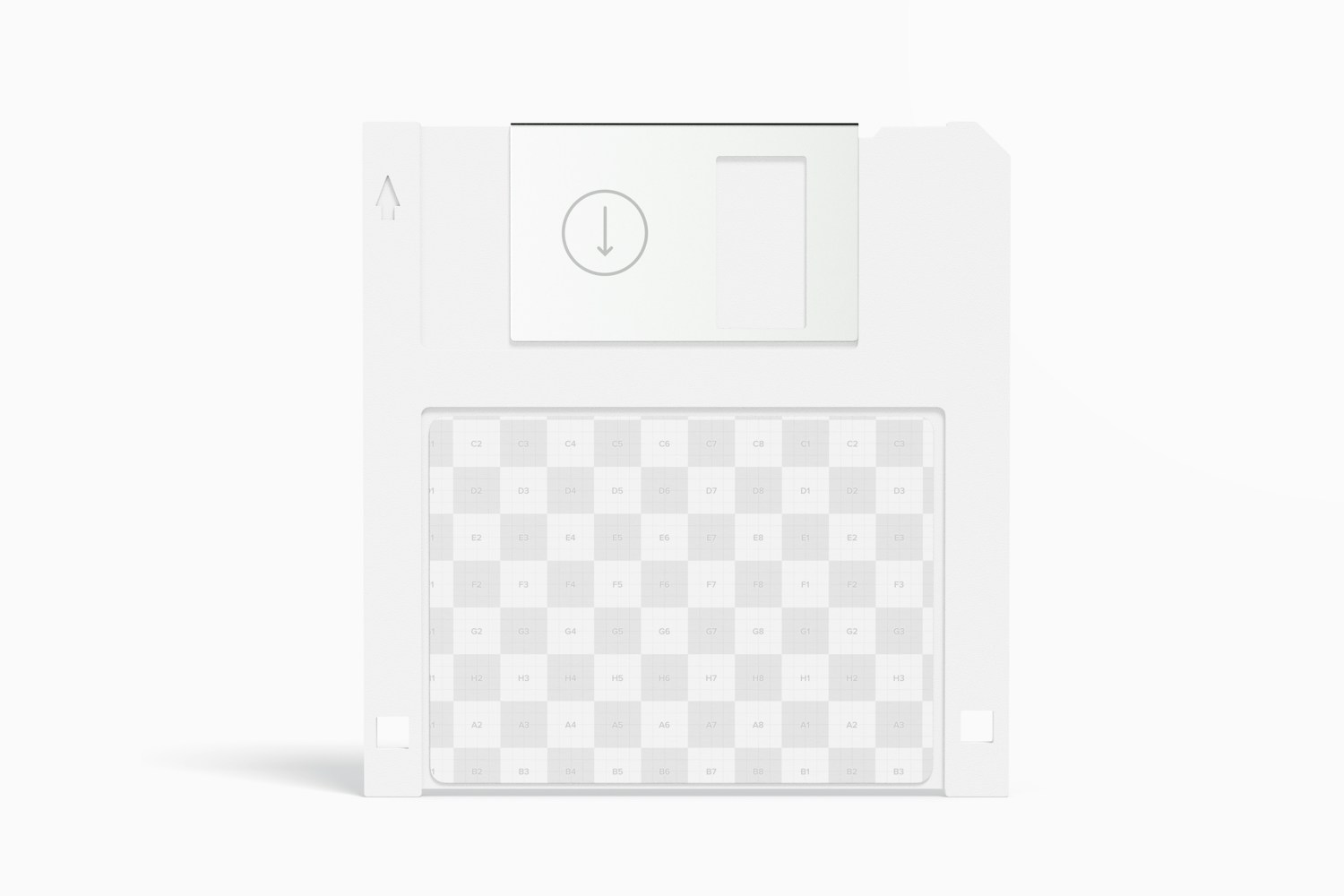 Floppy Disk Mockup, Front View