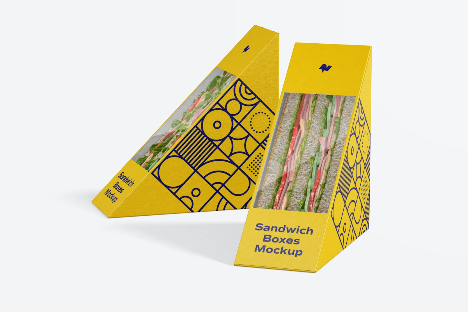 Maqueta de Cajas de Sandwich