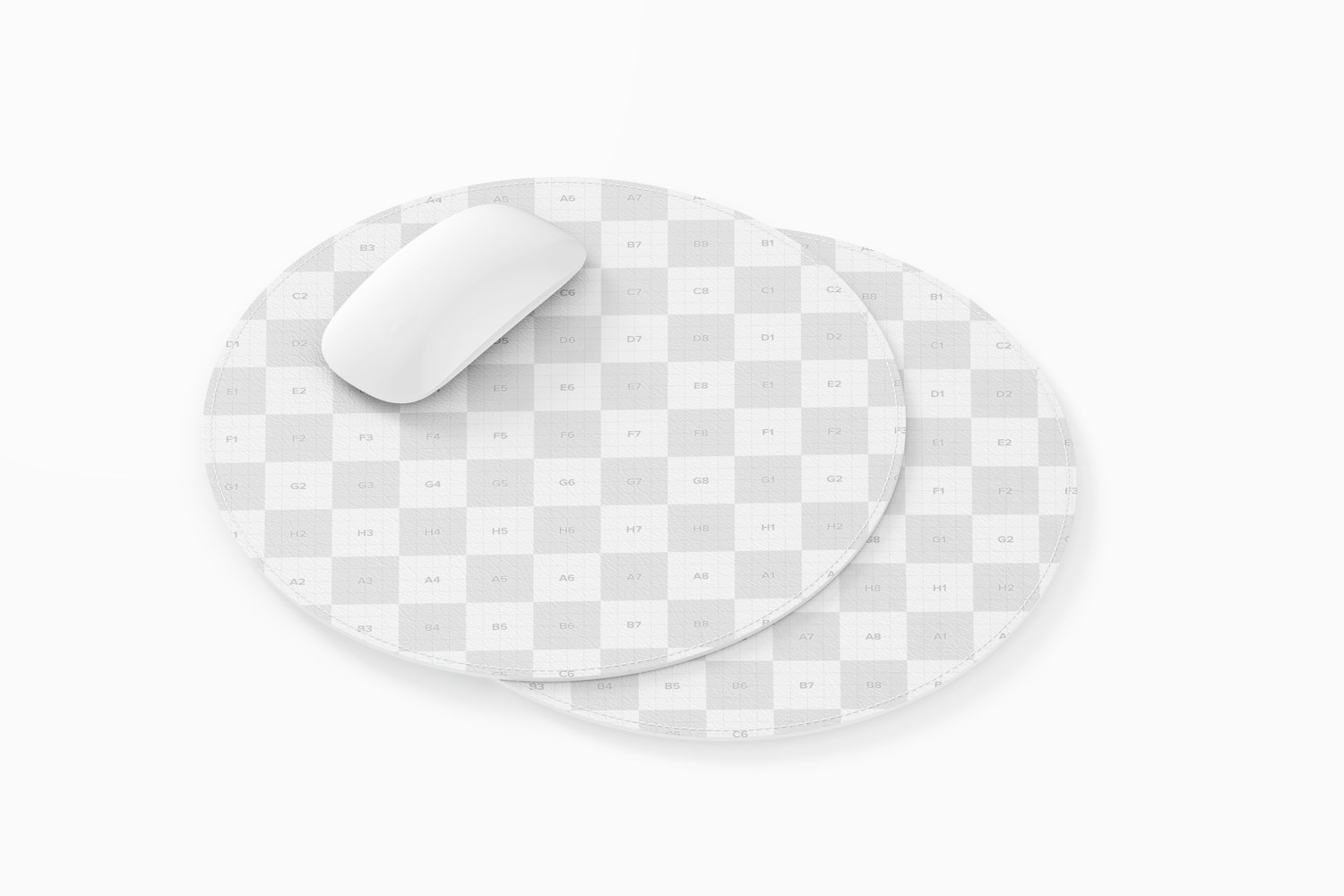 Round Leather Mouse Pads Mockup