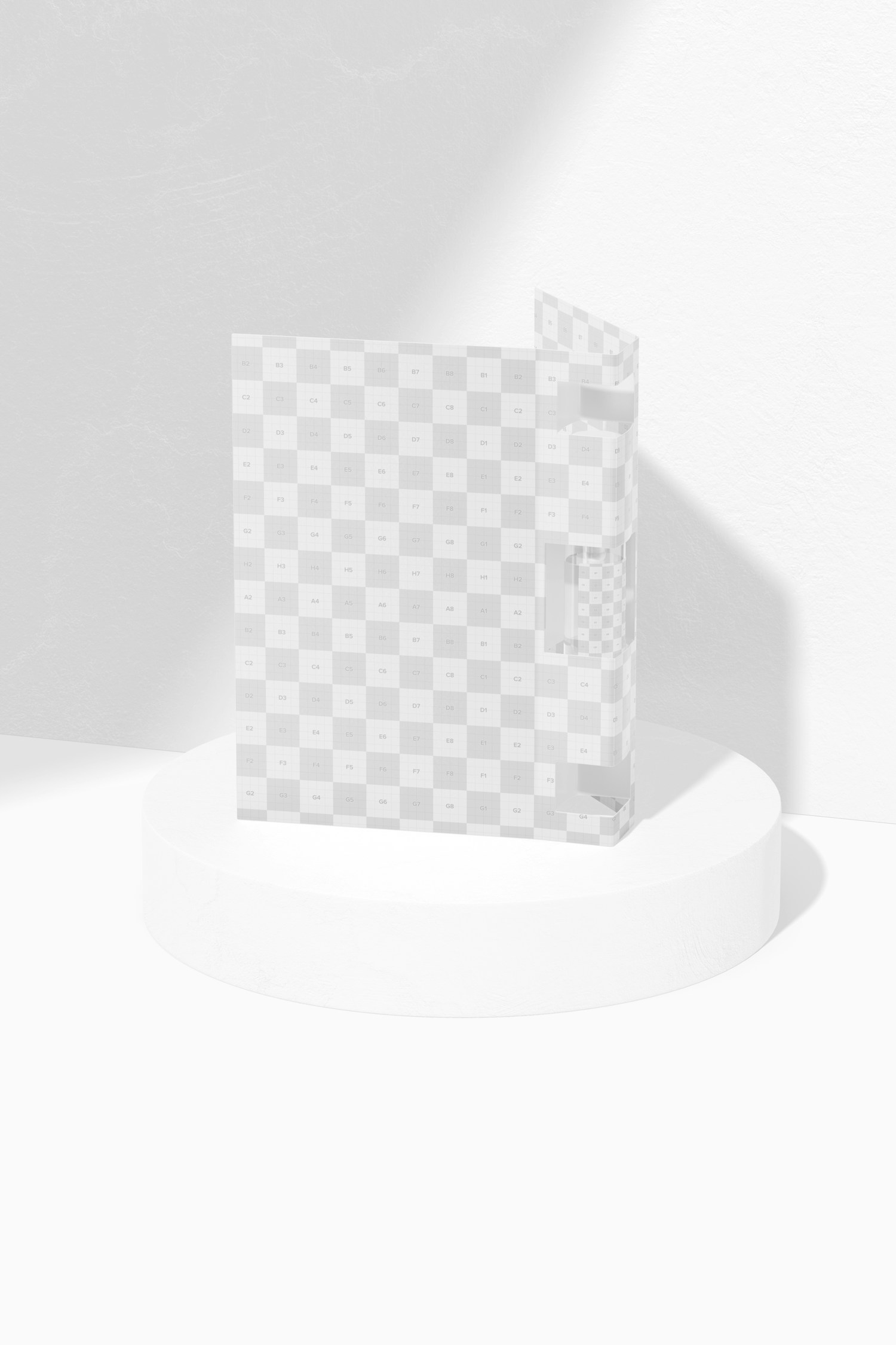 Perfume Sample on Card Mockup, Side View