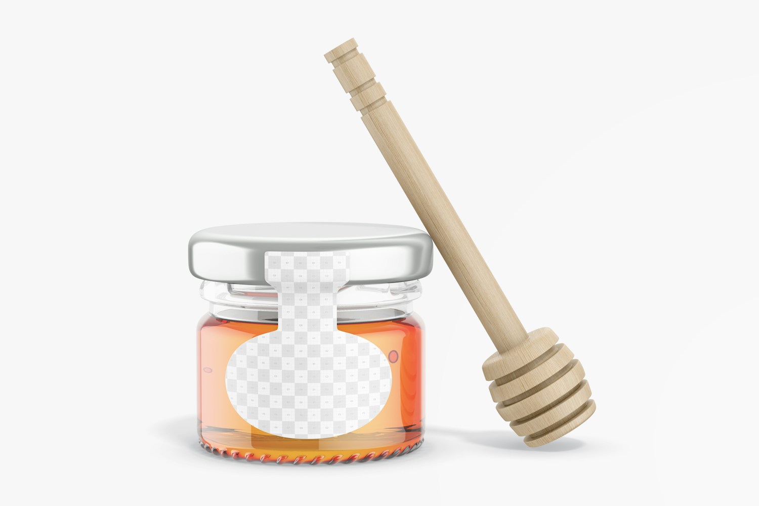 Clear Honey Jar Mockup 02