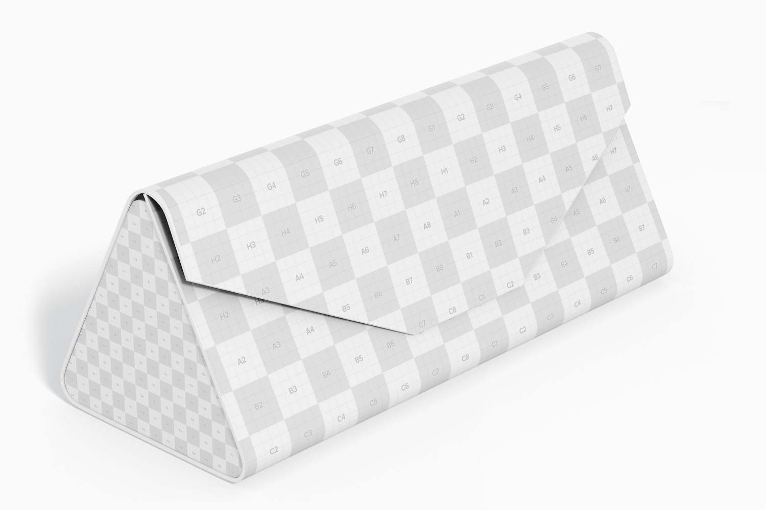 Trifold Sunglasses Case Mockup, Side View