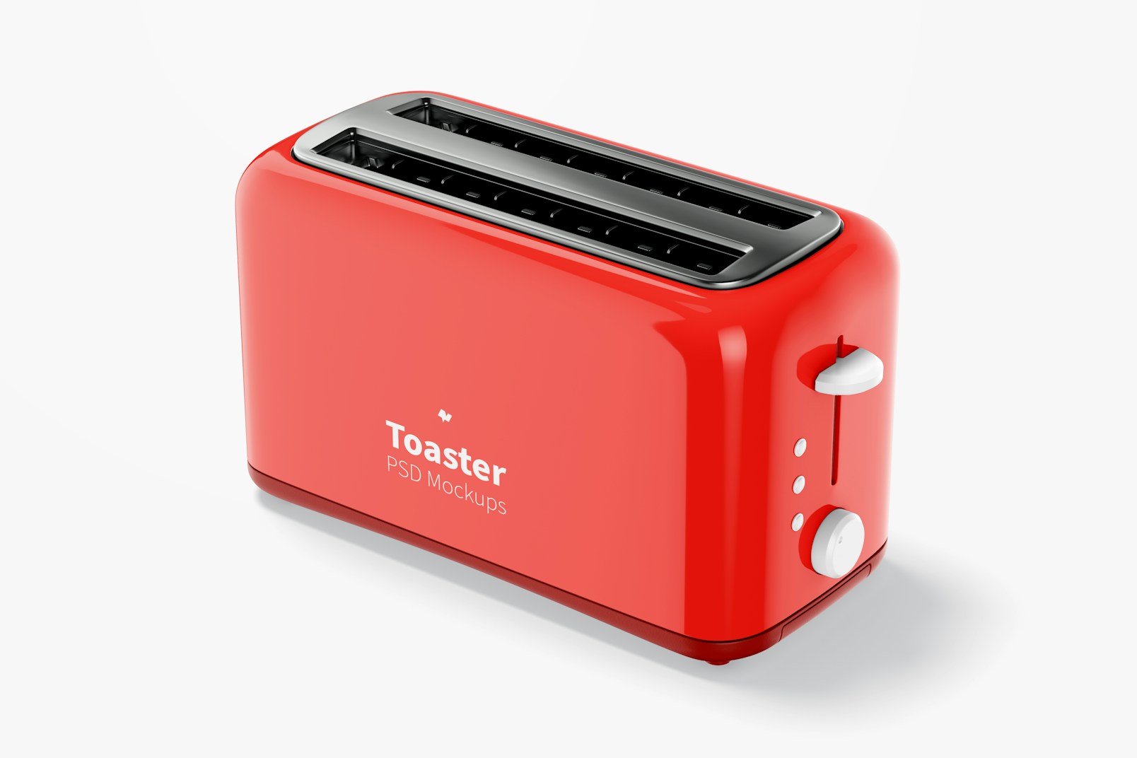 Toaster Mockup, Isometric Right View