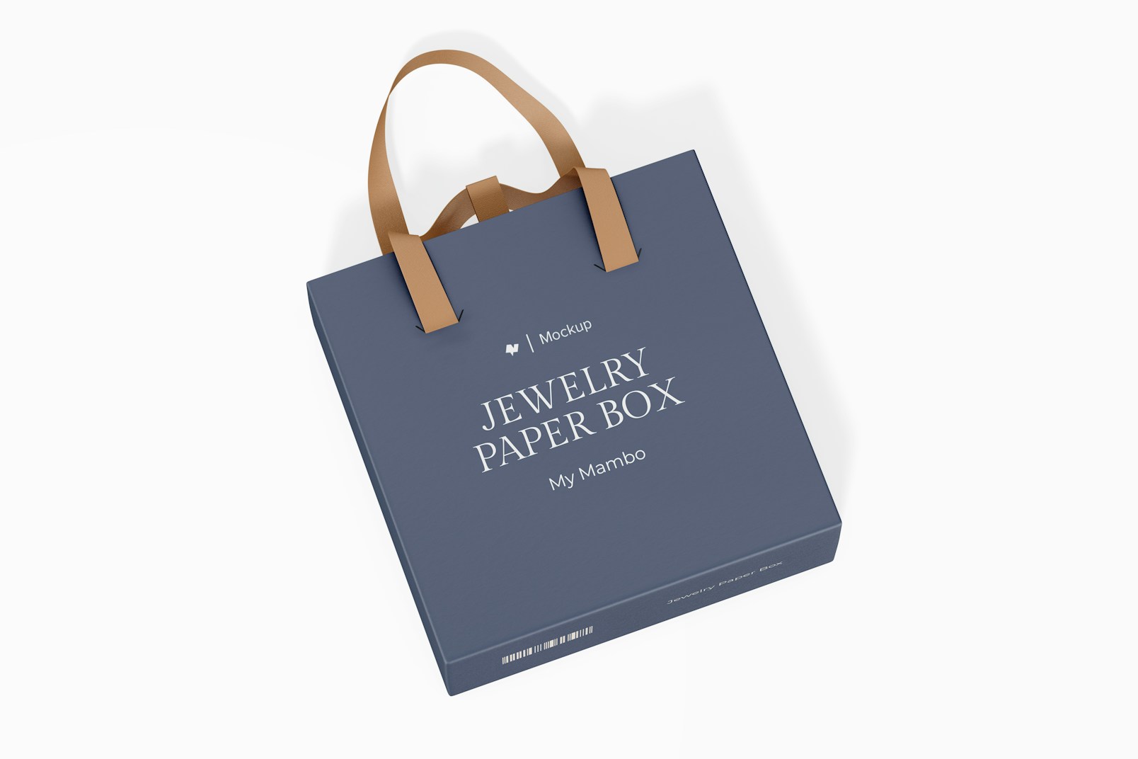 Jewelry Paper Box Mockup, Top View