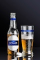 Beer Bottle and Glass Mockup 01