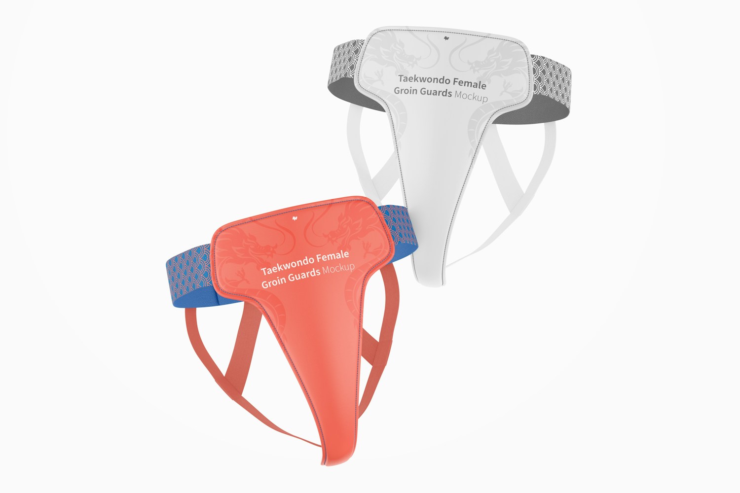 Maqueta de Protectores de Ingle Femenino para Taekwondo, Flotando Maqueta de Protectores de Ingle Femenino para Taekwondo, Flotando