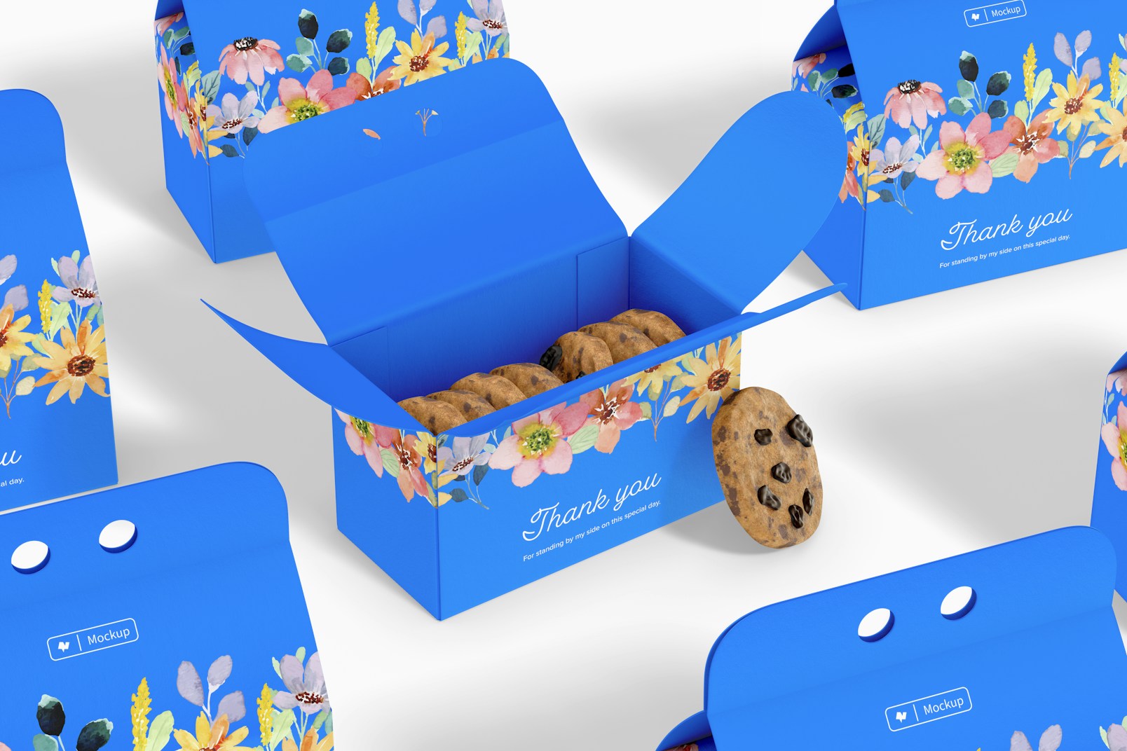 Cookie Gift Boxes Set Mockup