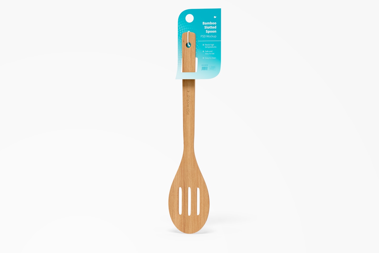 Bamboo Slotted Spoon Mockup
