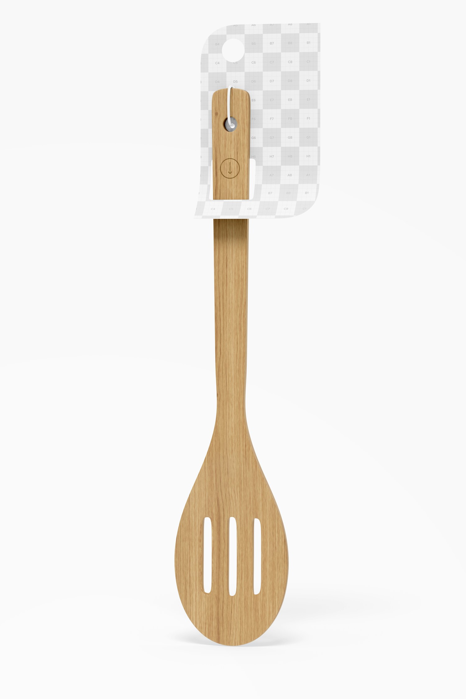 Bamboo Slotted Spoon Mockup