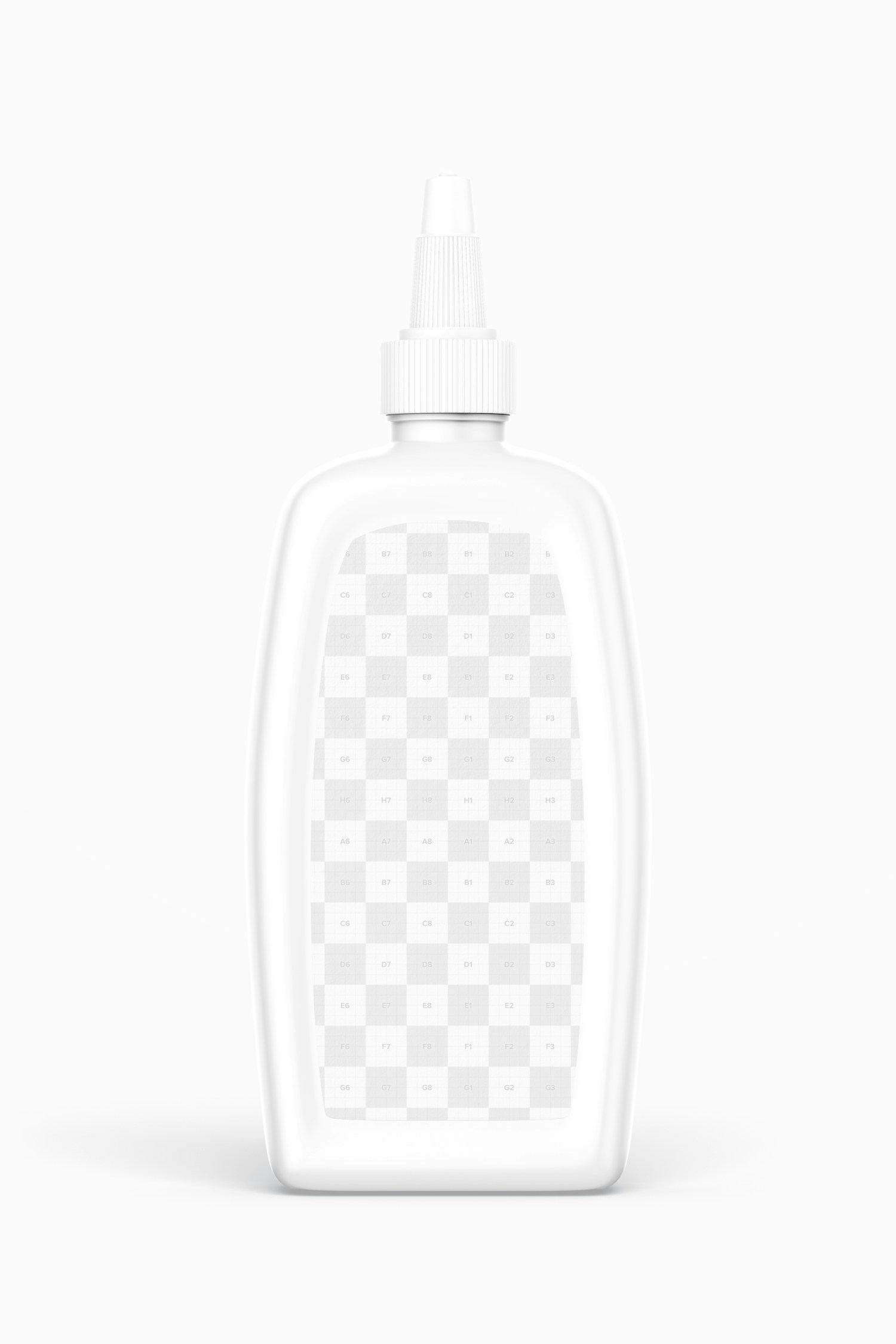 1.8 oz Tattoo Ink Bottle Mockup, Front View