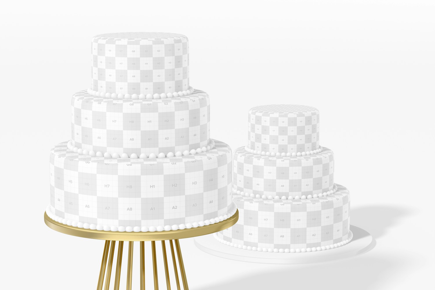 Wedding Cake Mockup, Perspective