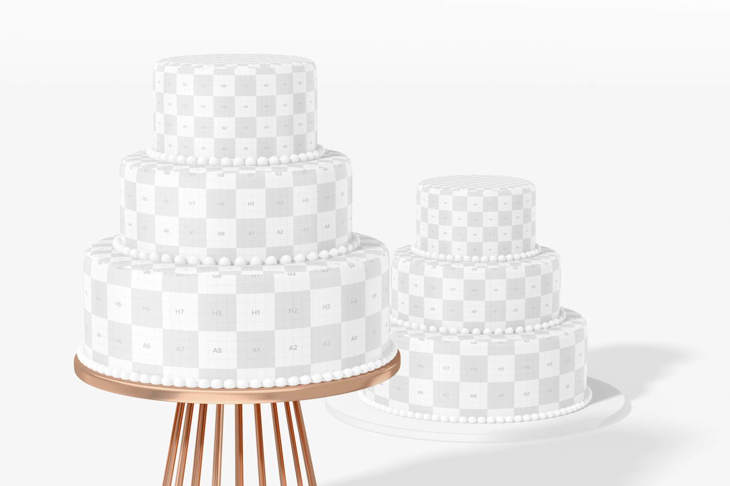 Wedding Cake Mockup, Perspective