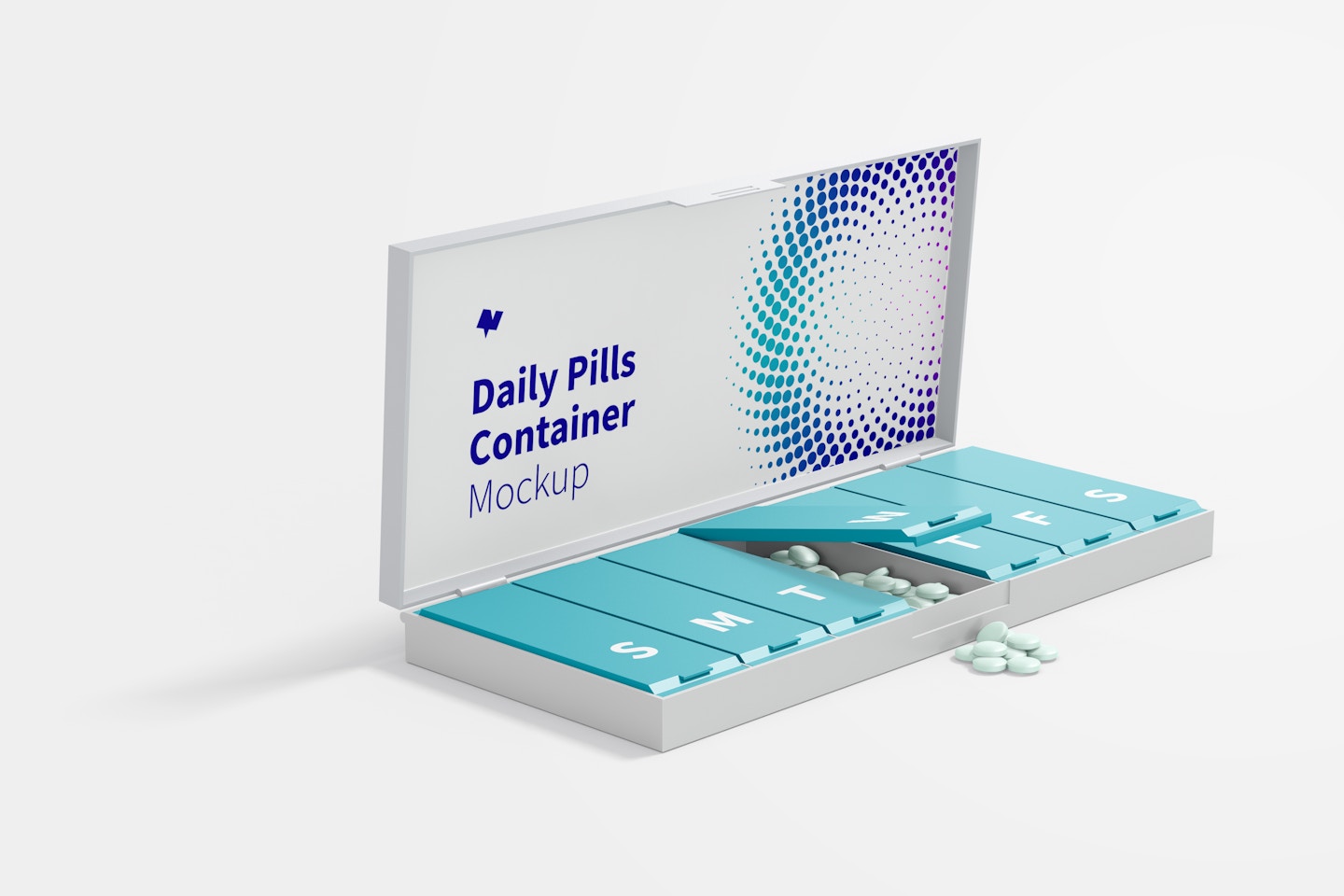 Daily Pills Container Mockup
