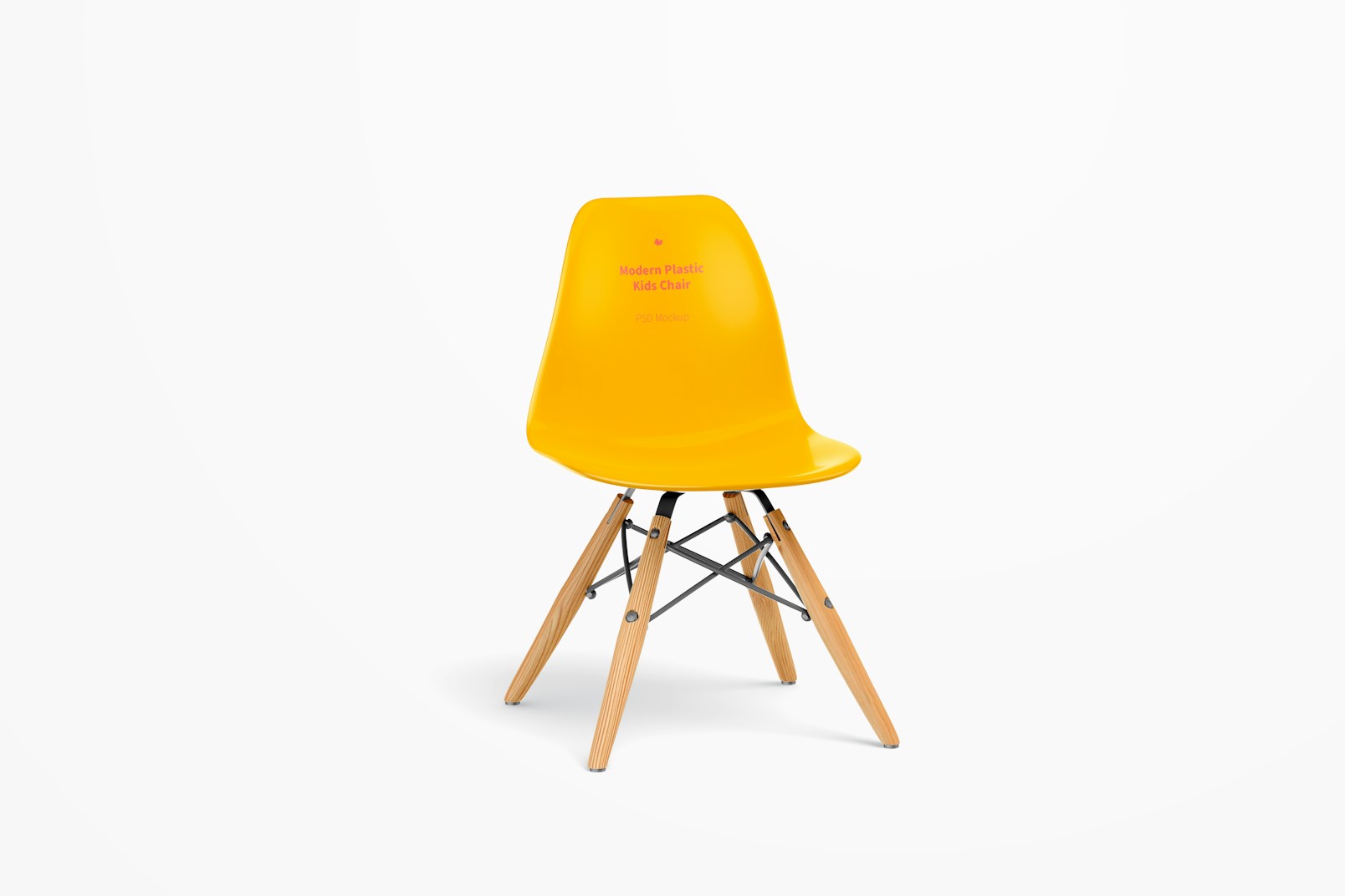 Modern Plastic Kids Chair Mockup