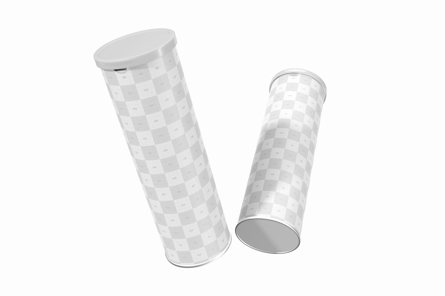 124g Snack Tube Mockup, Floating 124g Snack Tube Mockup, Floating
