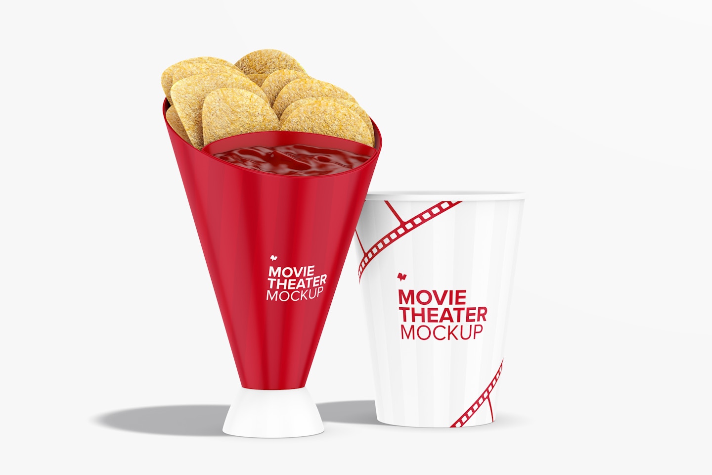 Dipping Cup Mockup, with Cup