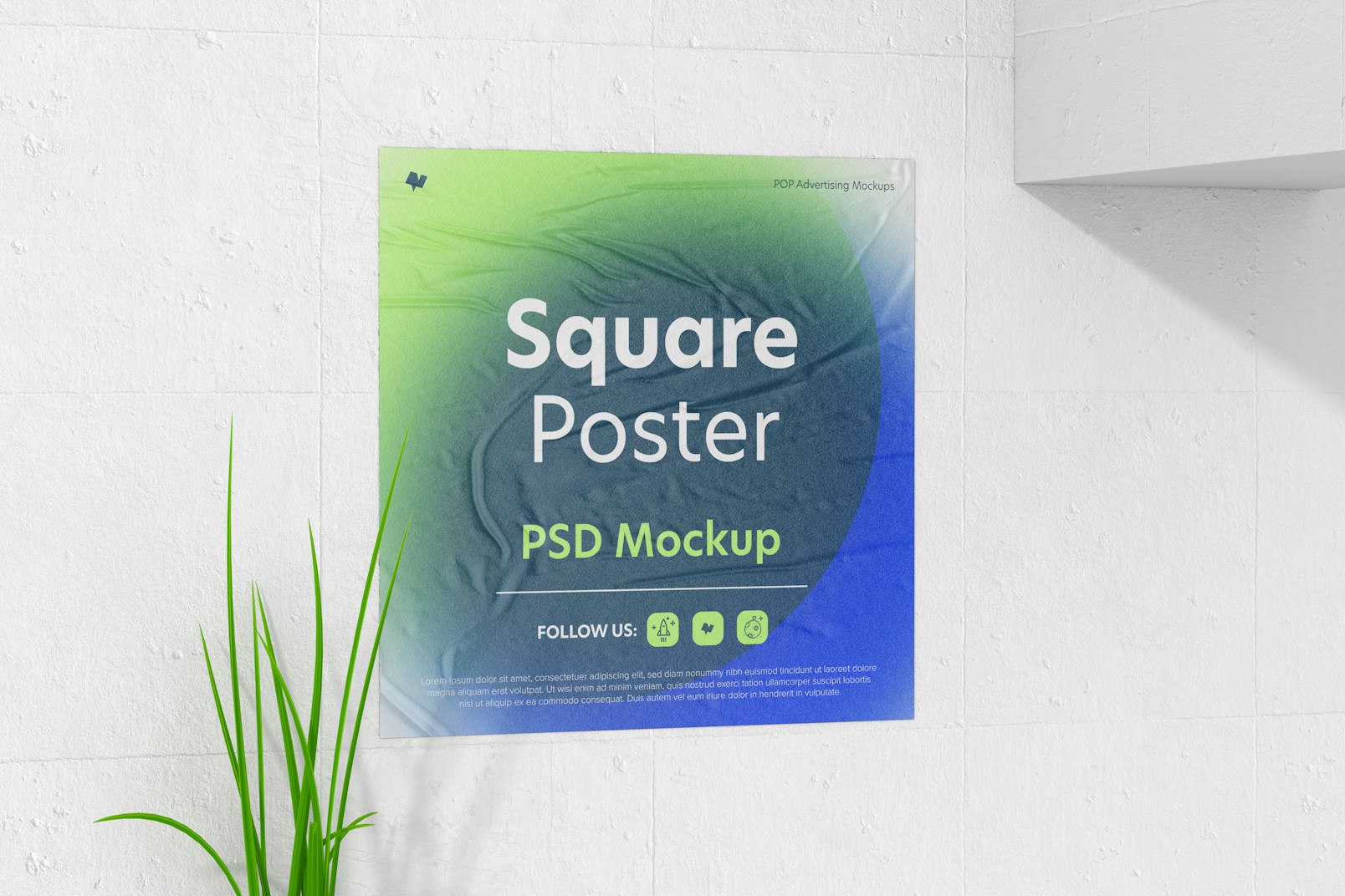 Square Poster Mockup