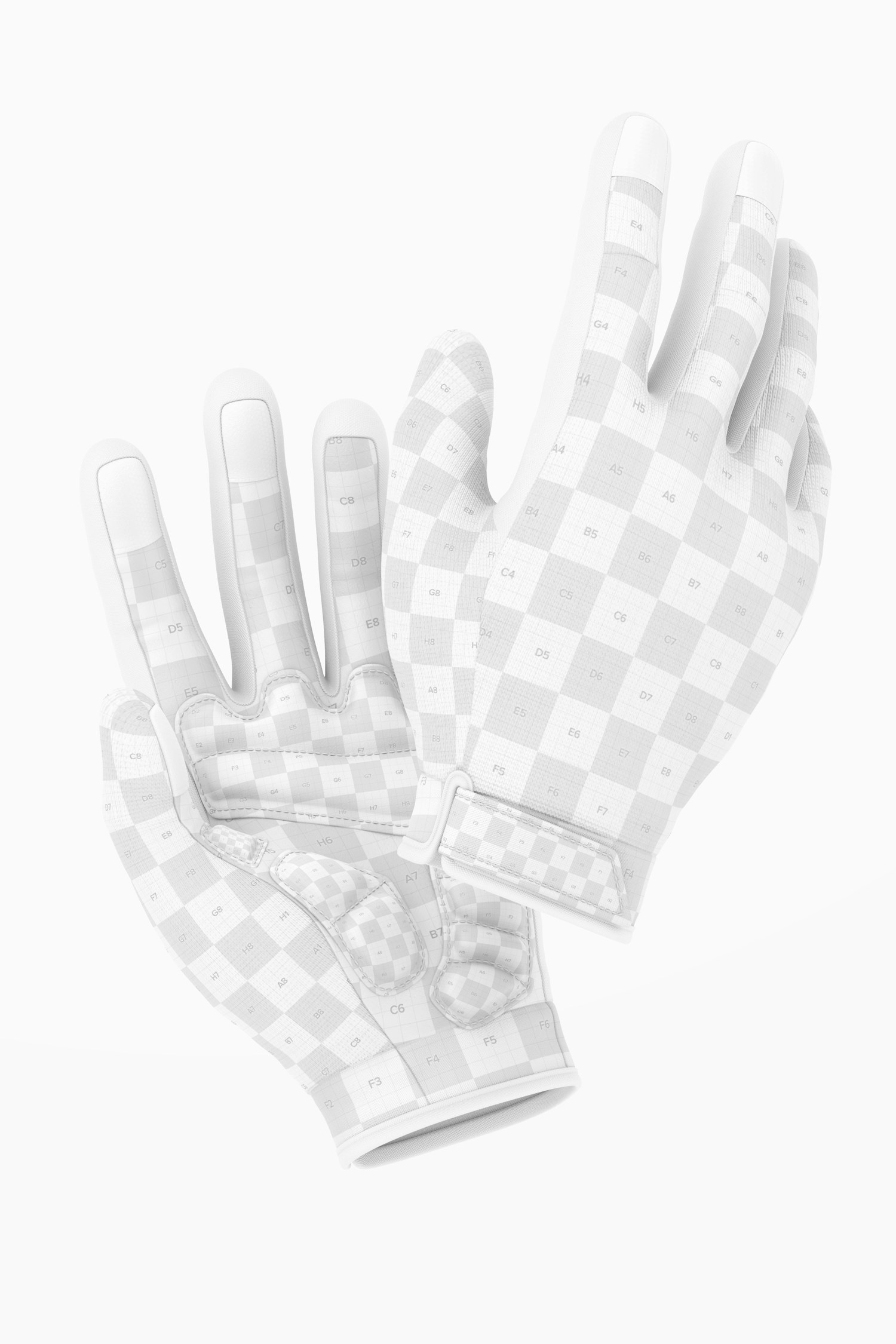 Cycling Gloves Mountain Mockup, Floating