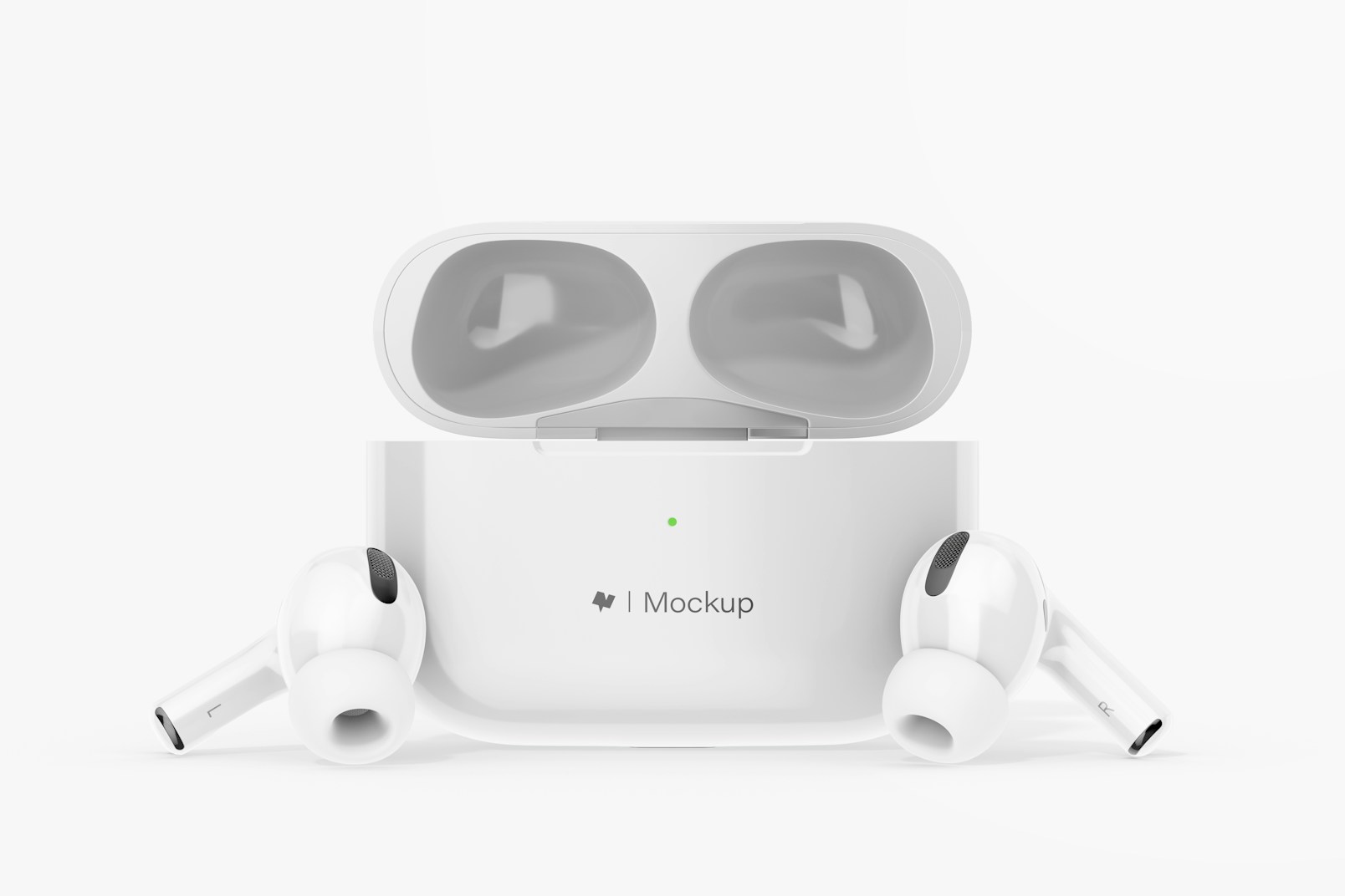 Clay AirPods Pro Mockup, Front View