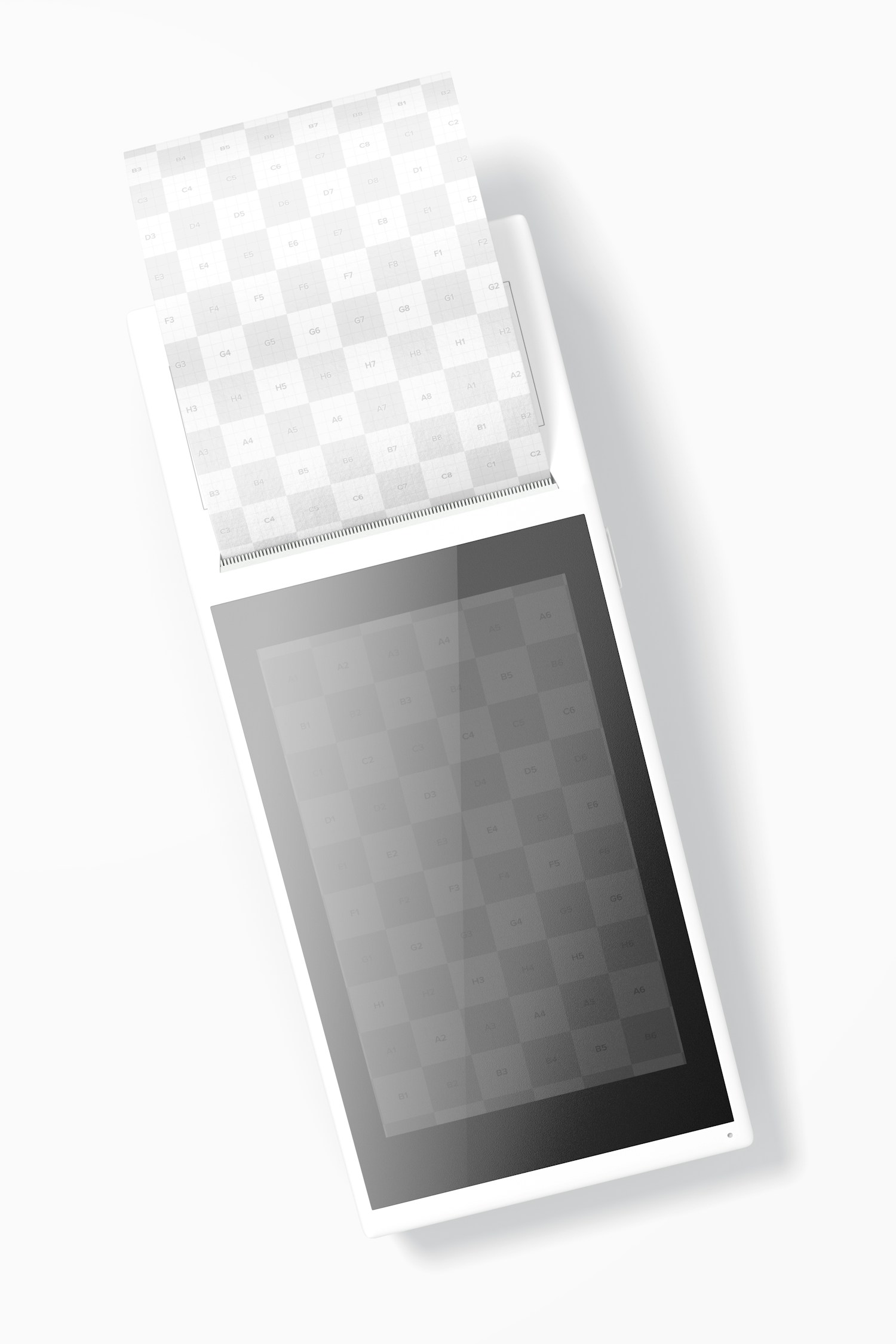 Smart Payment Device Mockup, Top View