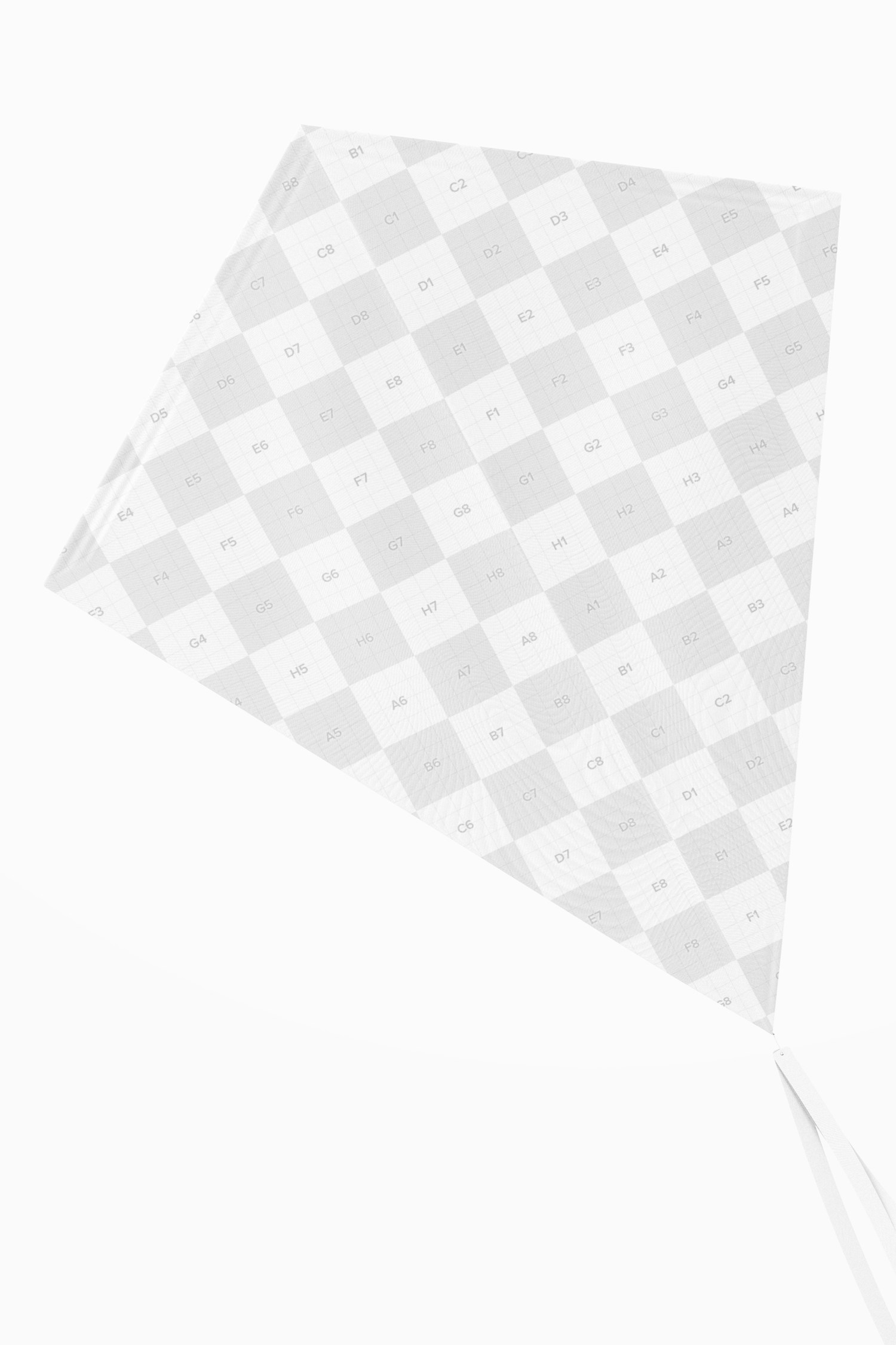 Diamond Flying Kite Mockup, Front View Diamond Flying Kite Mockup, Front View
