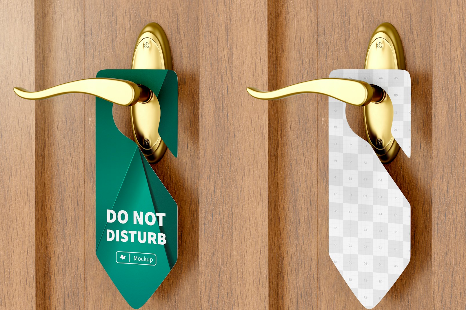 Do Not Disturb Sign Mockup, Hanging
