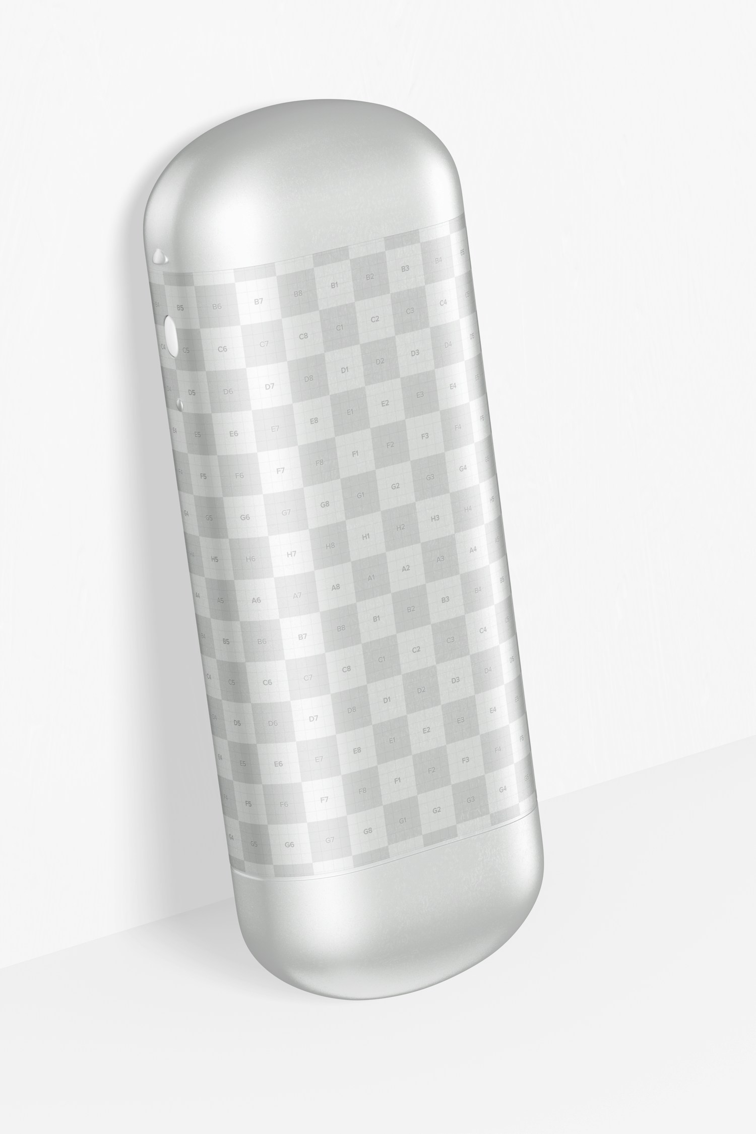 Stainless Steel Glasses Case Mockup, Leaned Stainless Steel Glasses Case Mockup, Leaned