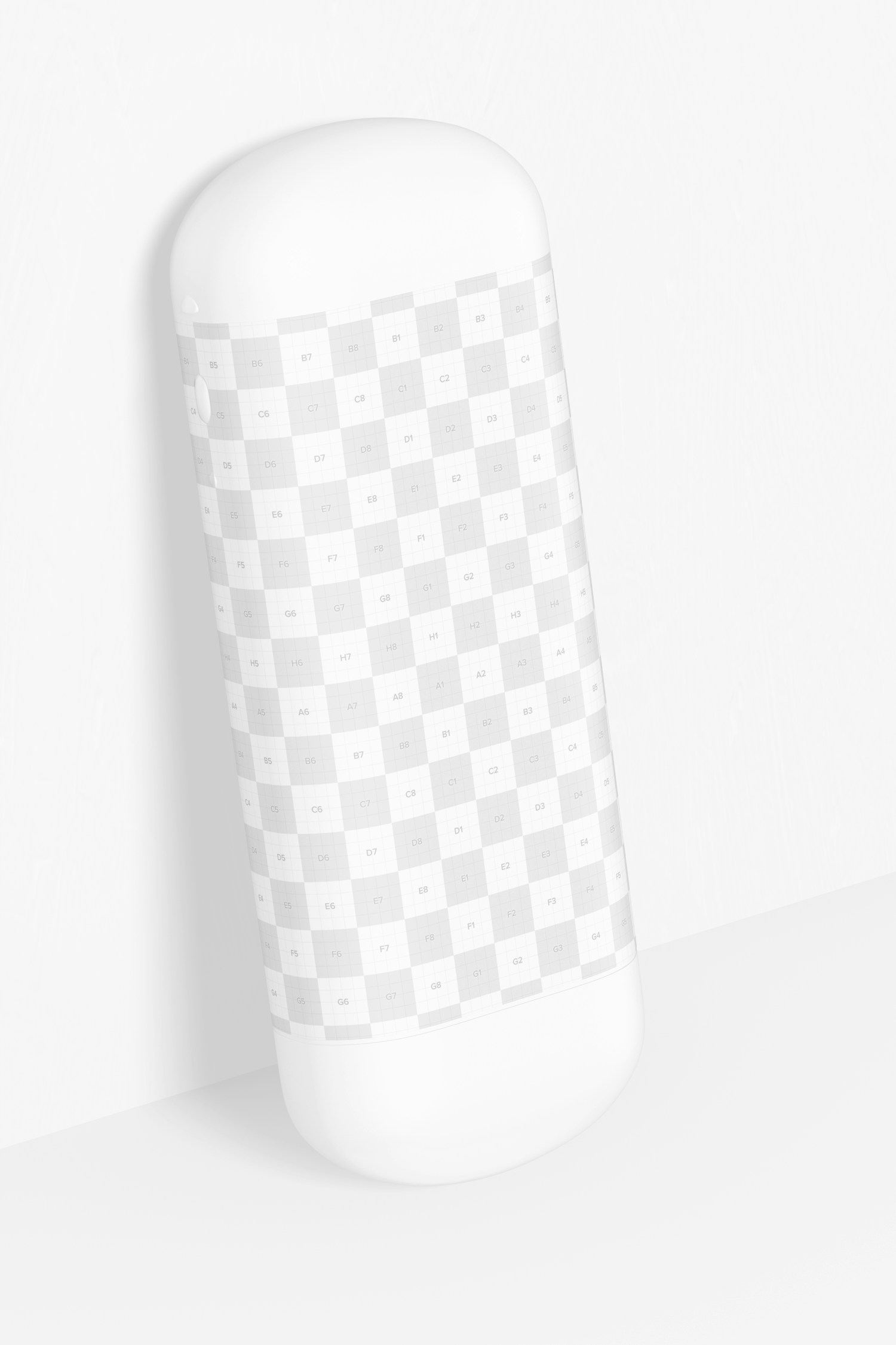 Stainless Steel Glasses Case Mockup, Leaned Stainless Steel Glasses Case Mockup, Leaned