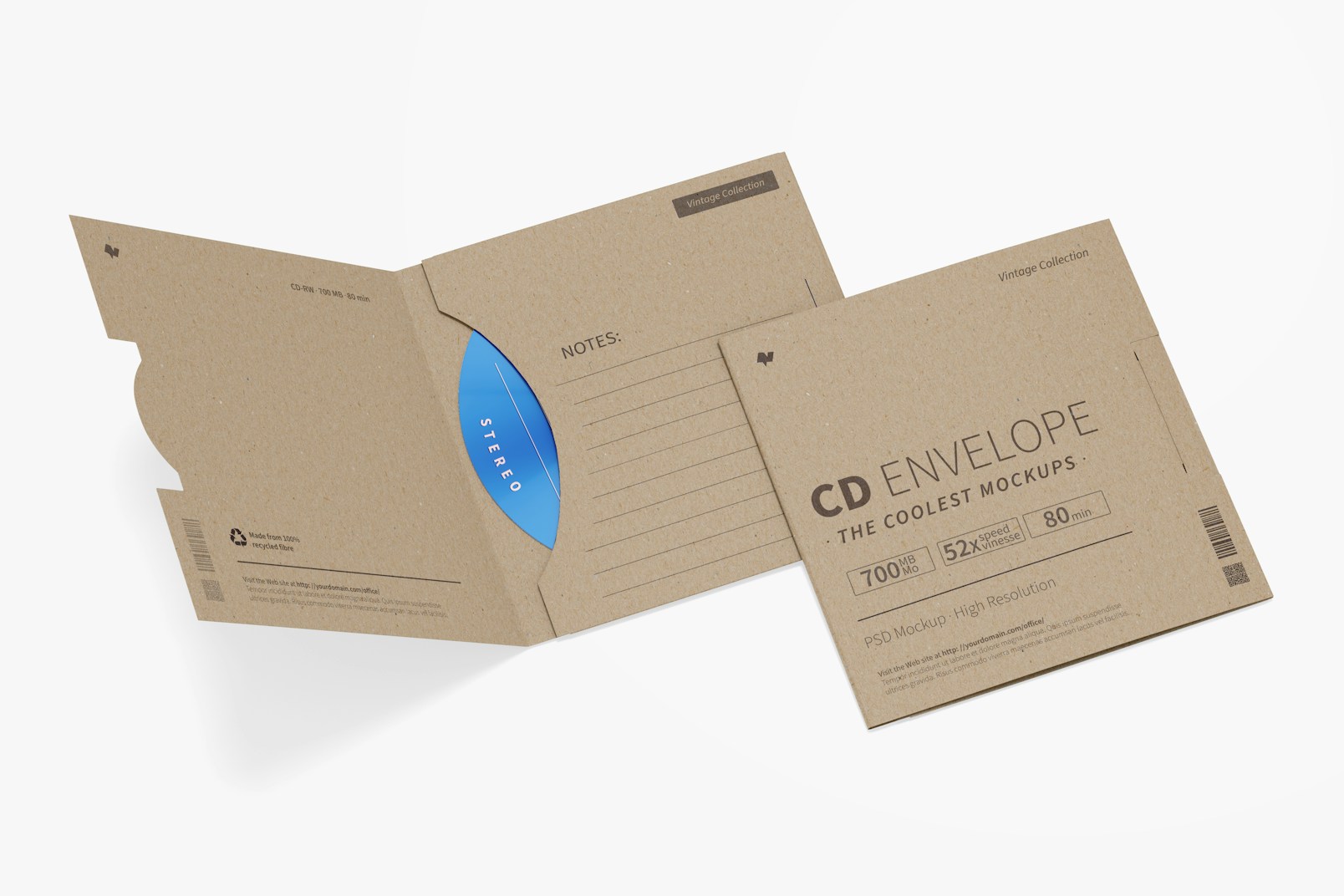 CD Envelopes Mockup