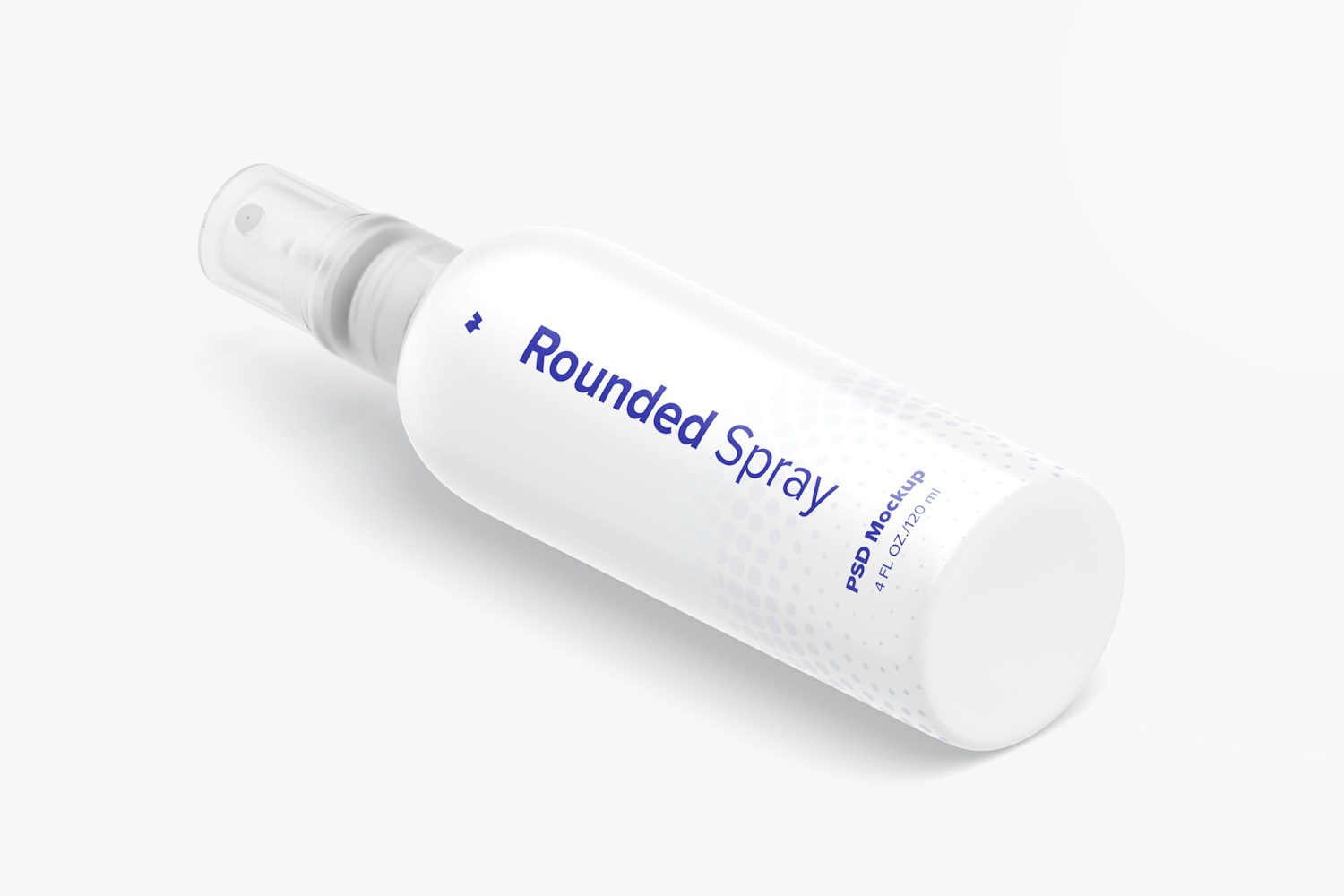 4 oz Spray Rounded 02 Mockup, Right View 4 oz Spray Rounded 02 Mockup, Right View