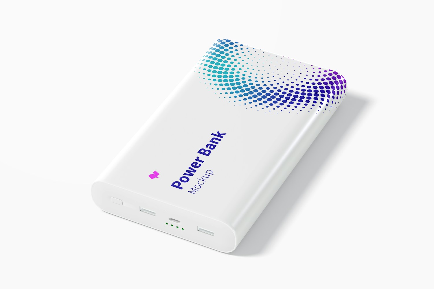 Rectangular Power Bank Mockup Rectangular Power Bank Mockup