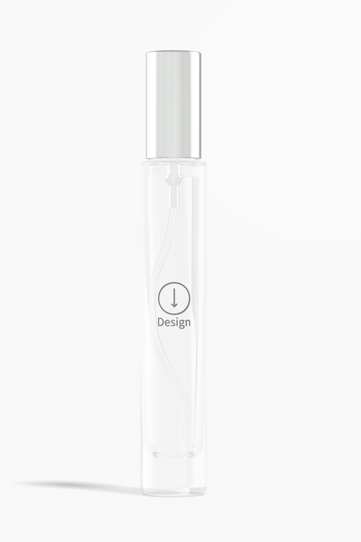 Maqueta de Botella 10 ml de Perfume en Spray, Vista Frontal