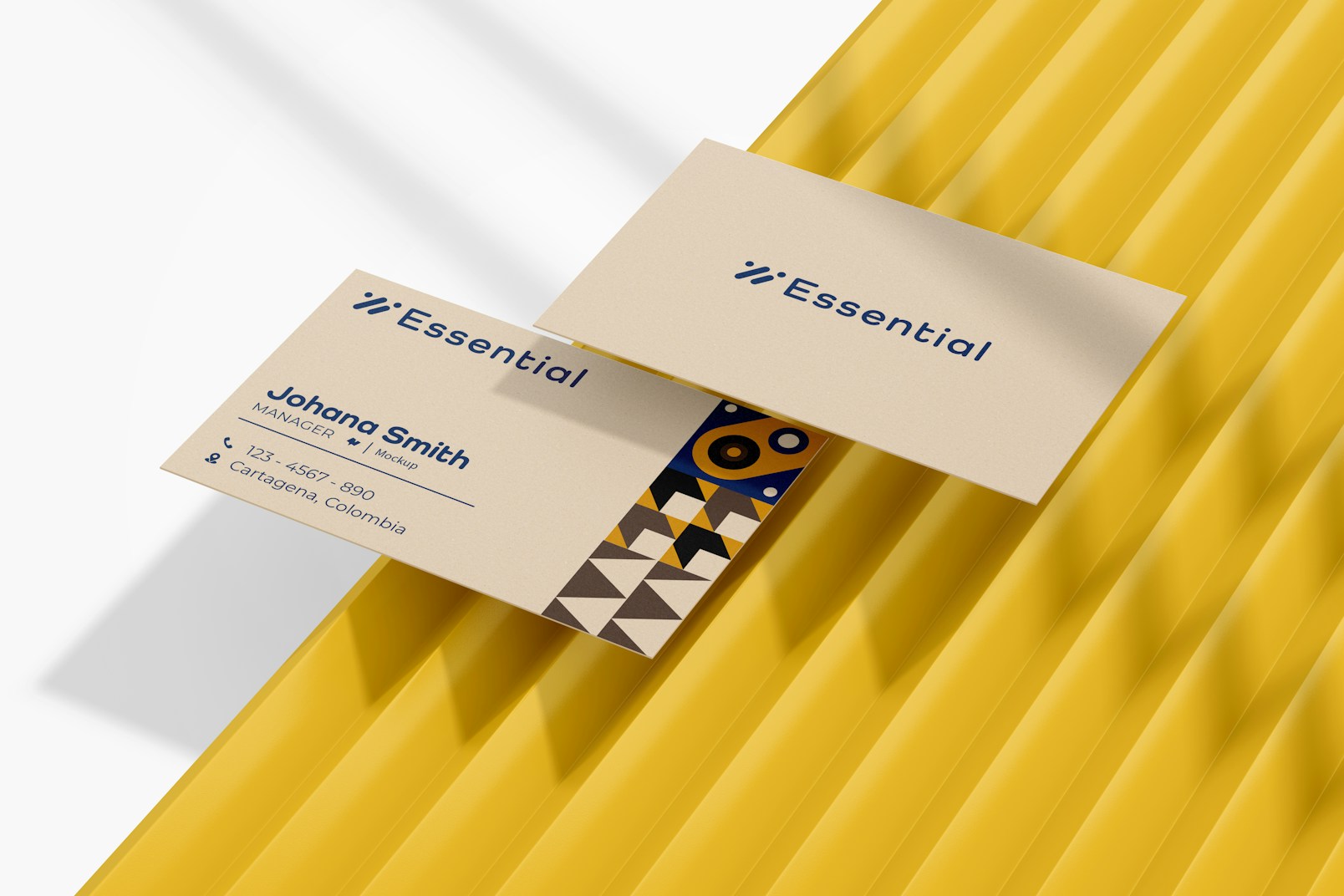 Business Card Mockup, Perspective