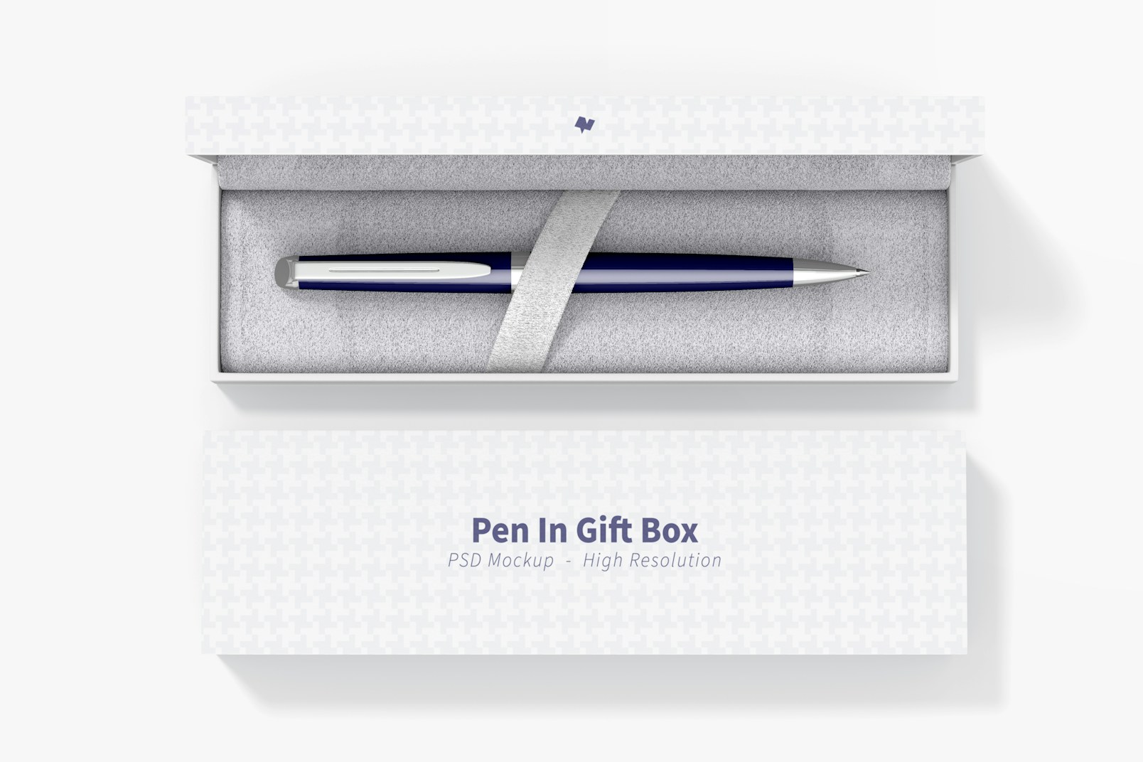 Pen In Gift Boxes Mockup, Top View