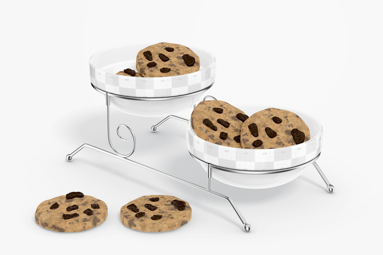 Cookie Stand Mockup, Perspective
