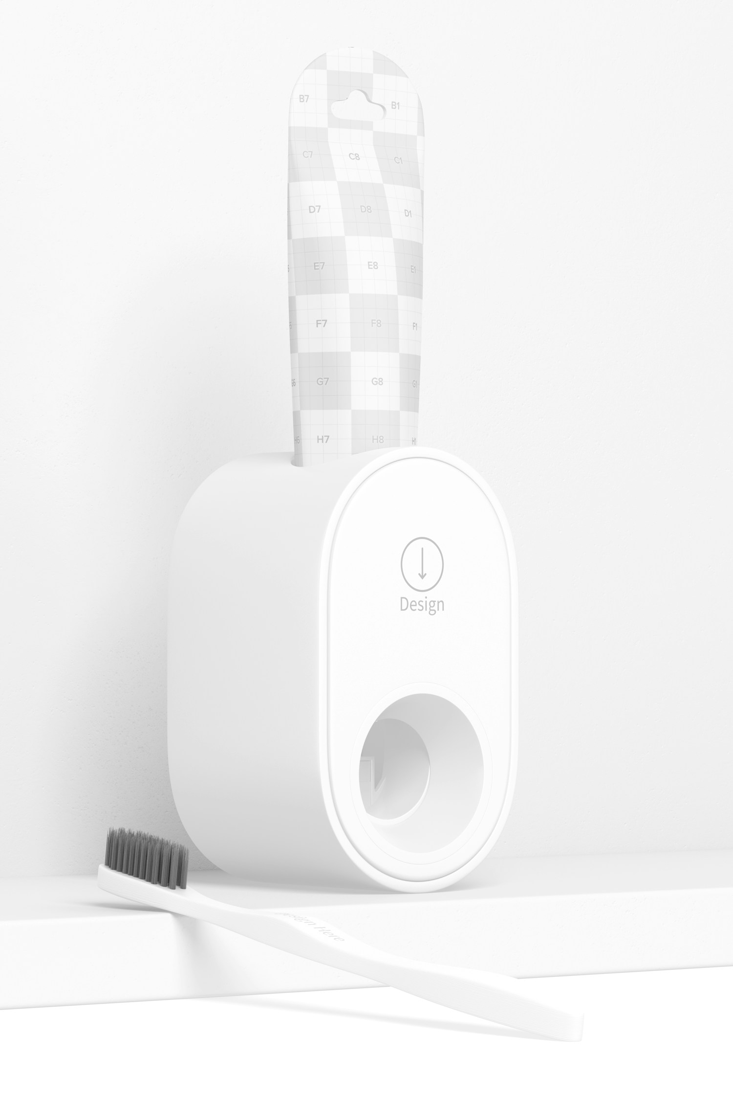 Toothpaste Holder Mockup, Right View