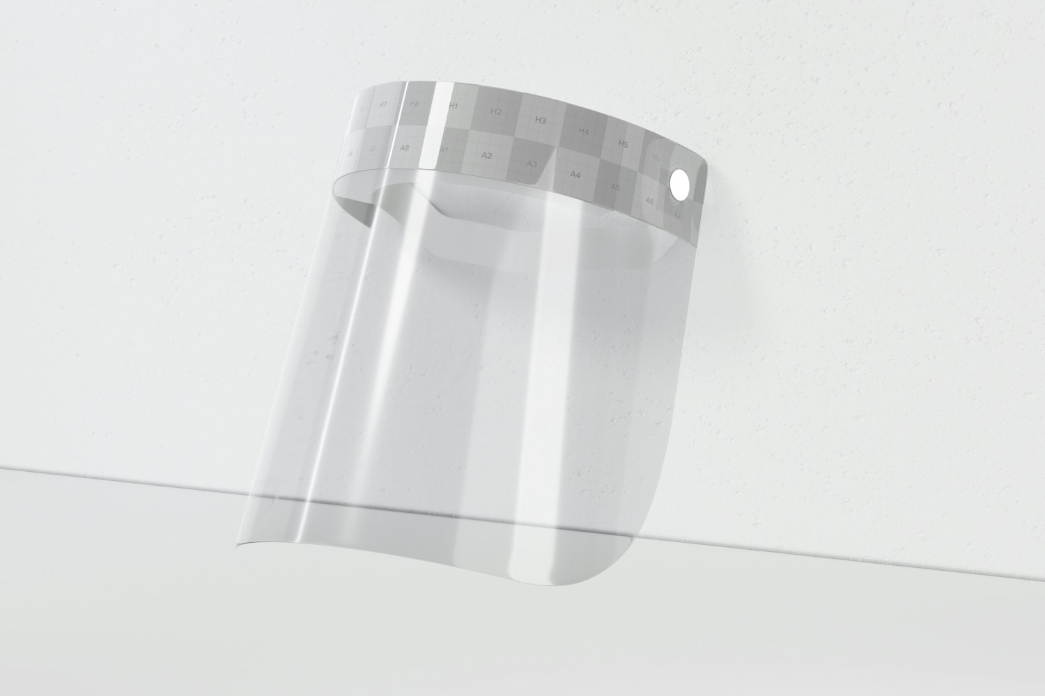 Face Shield Mockup, Perspective View