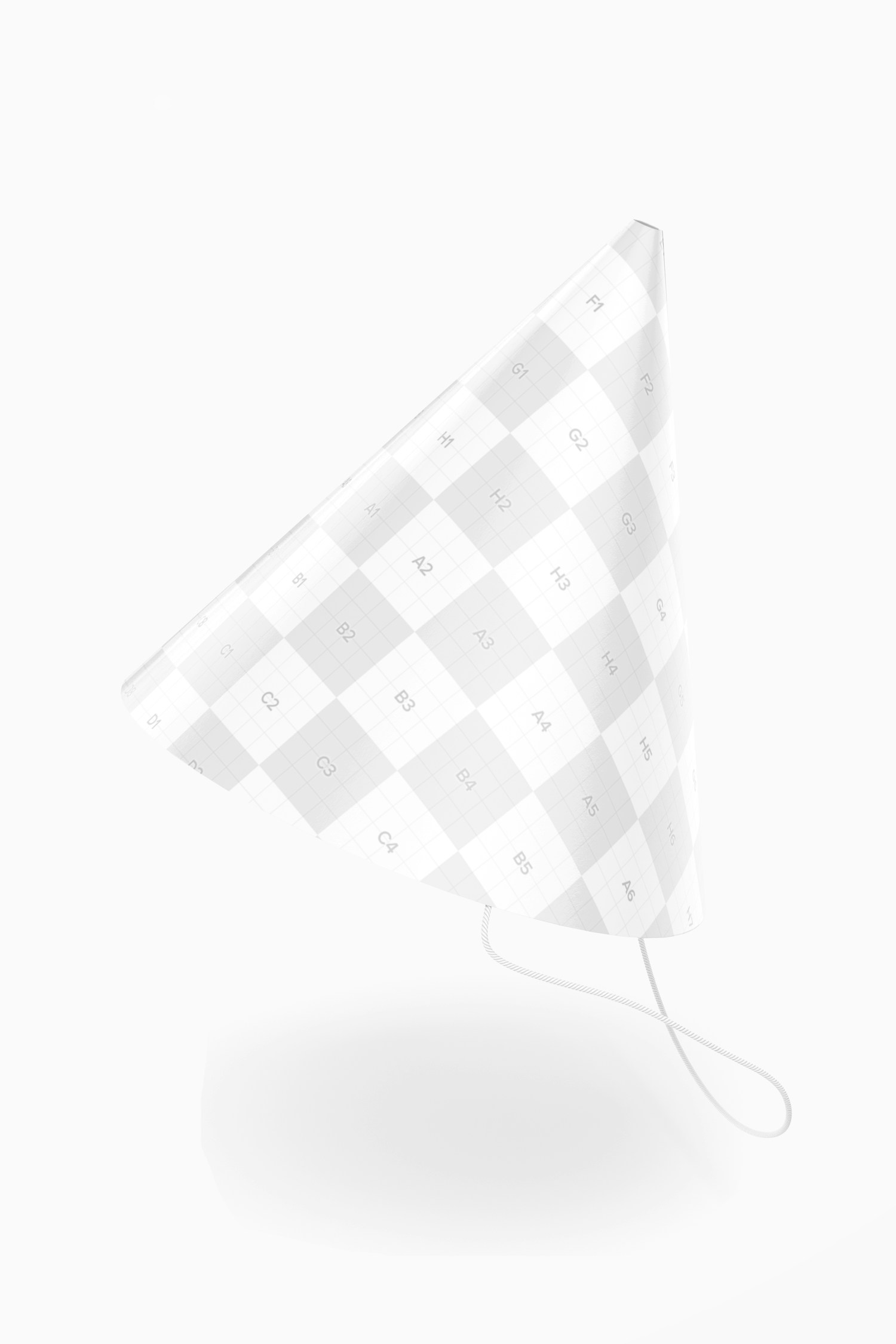 Glossy Party Hat Mockup, Floating