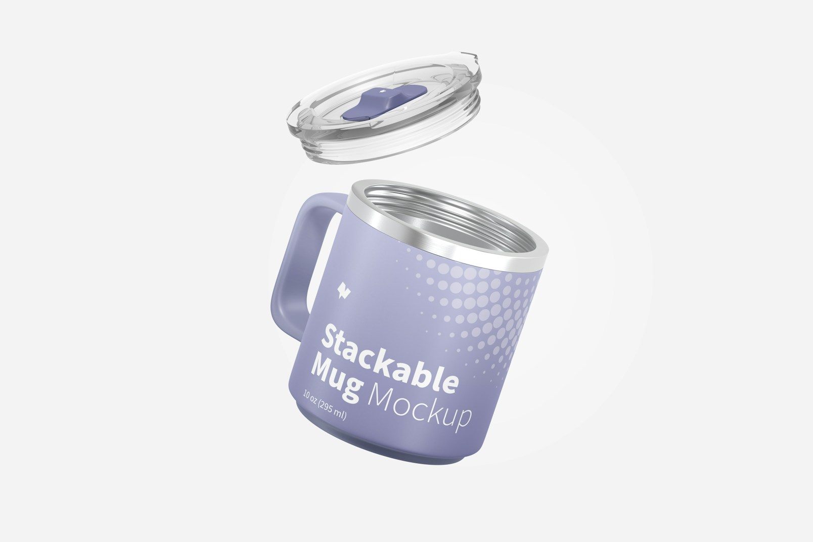 10 oz Stackable Mug Mockup, Floating