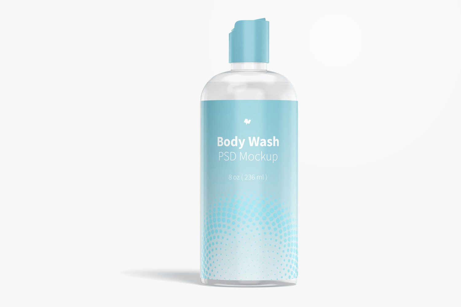 Plastic Body Wash Bottle Mockup